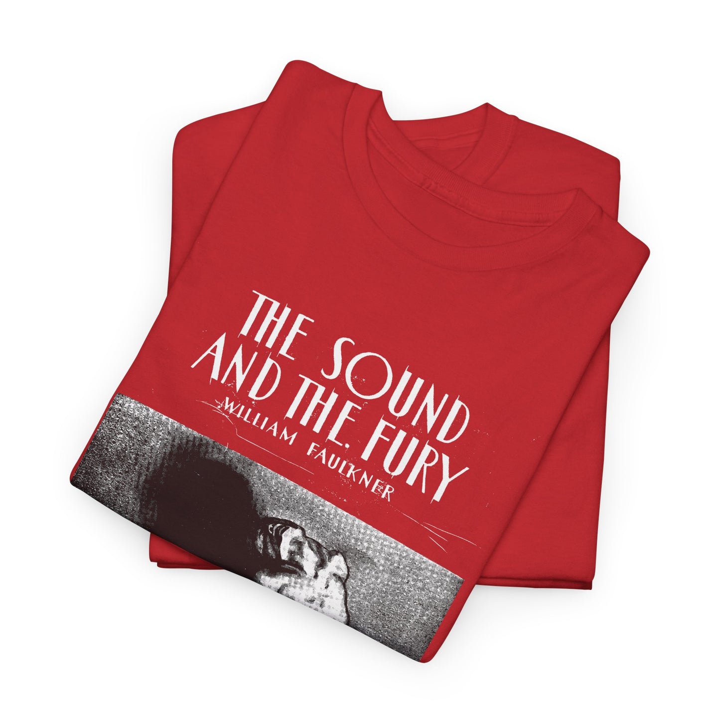 1929 the sound and the fury by william faulkner book cover edit tshirt