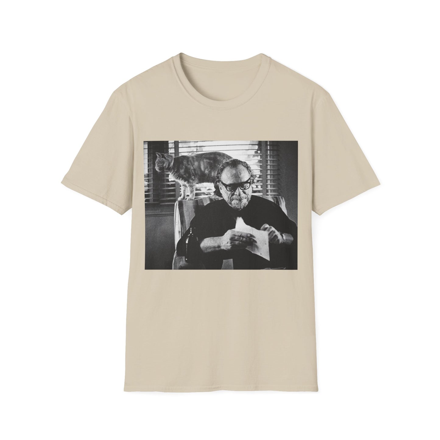 bukowski and butch the cat tshirt