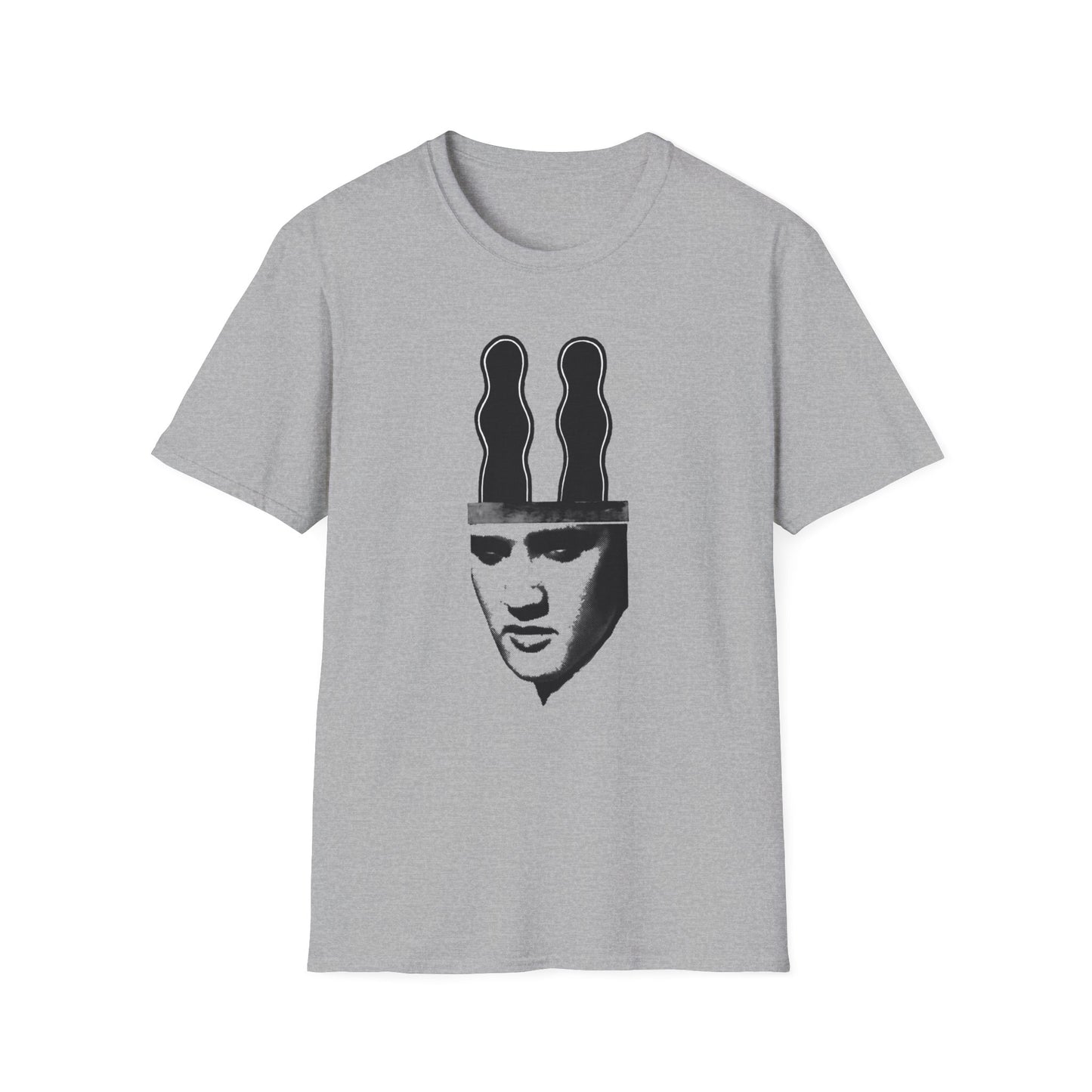 ray johnson art elvis with bunny ears tshirt