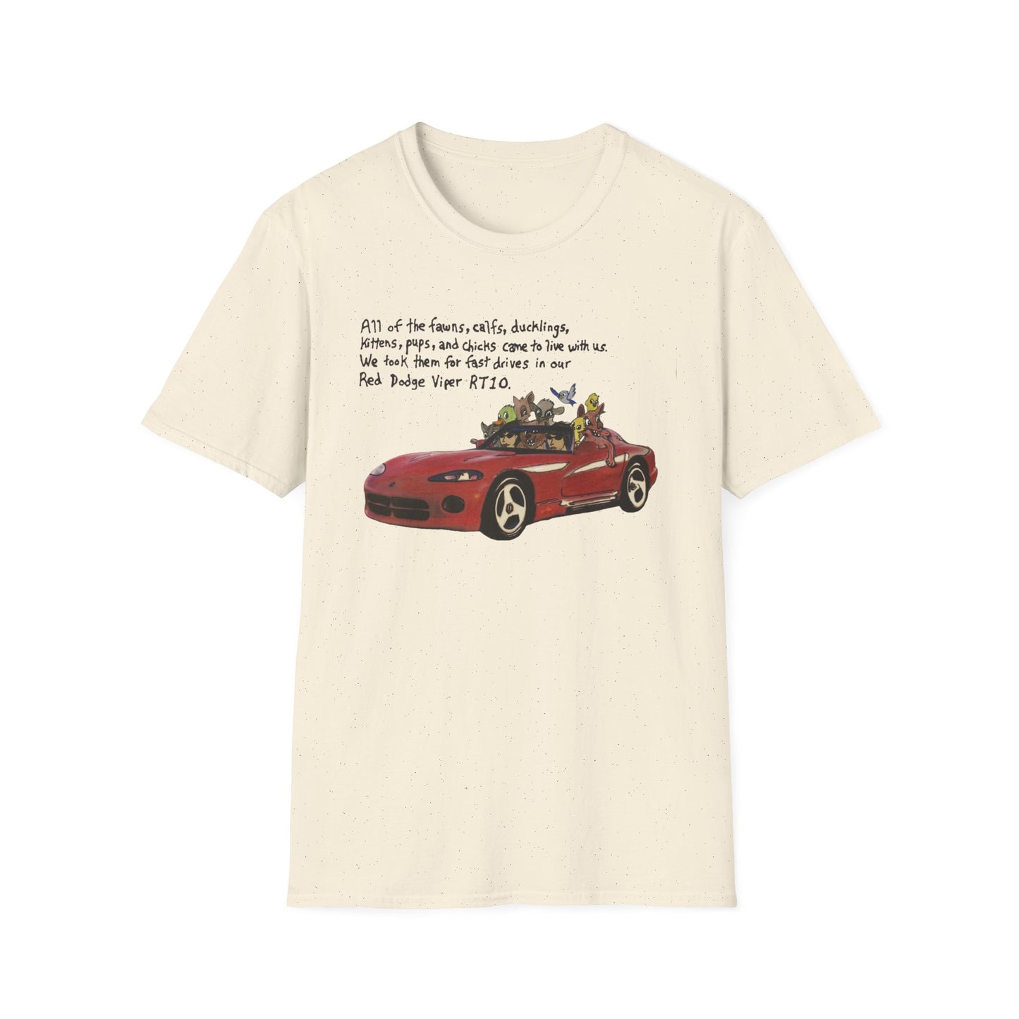 kkidss dodge viper original drawing tshirt