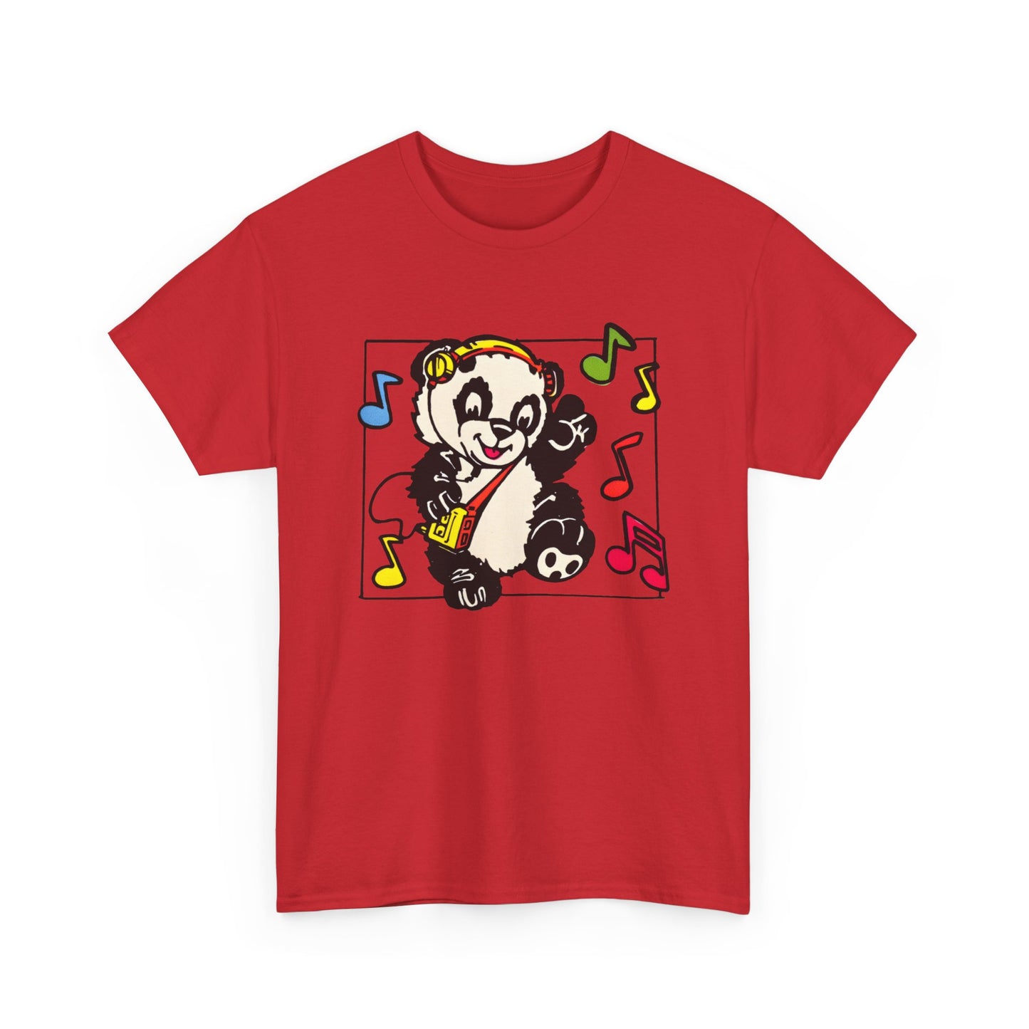 vintage 1980s dancing panda graphic reproduction tshirt
