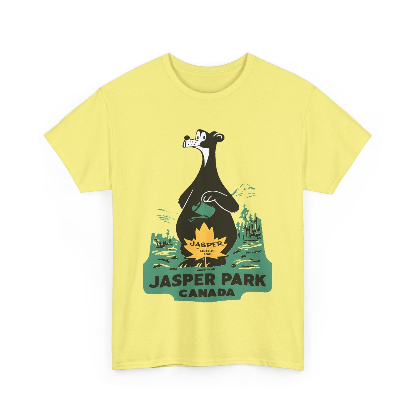 1950s jasper national park patch tshirt