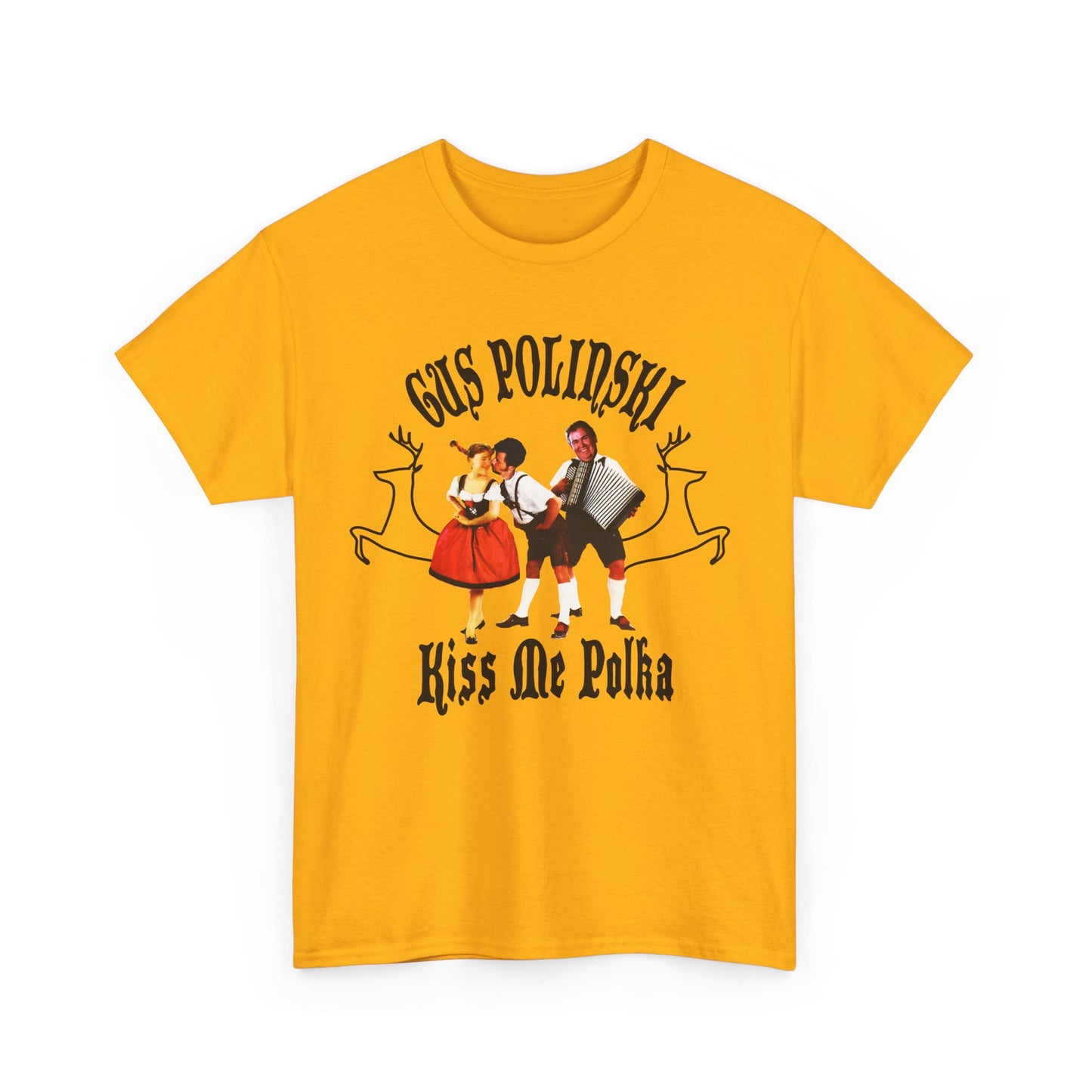 home alone gus polinski (john candy) poker king of the midwest parody album cover for kiss me polka tshirt