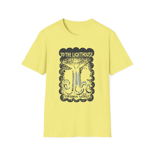1927 book to the lighthouse by virginia woolf with book cover by vanessa bell tshirt