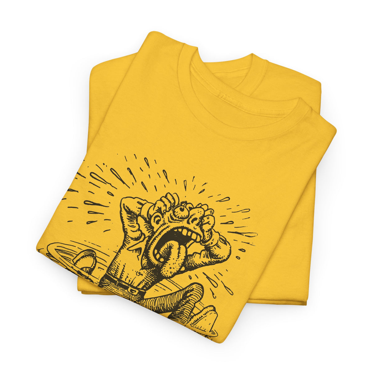 r. crumb man losing it tshirt