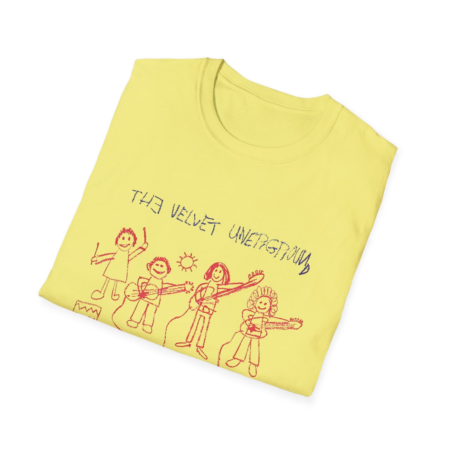 the velvet underground poster from 1969 kid drawing tshirt