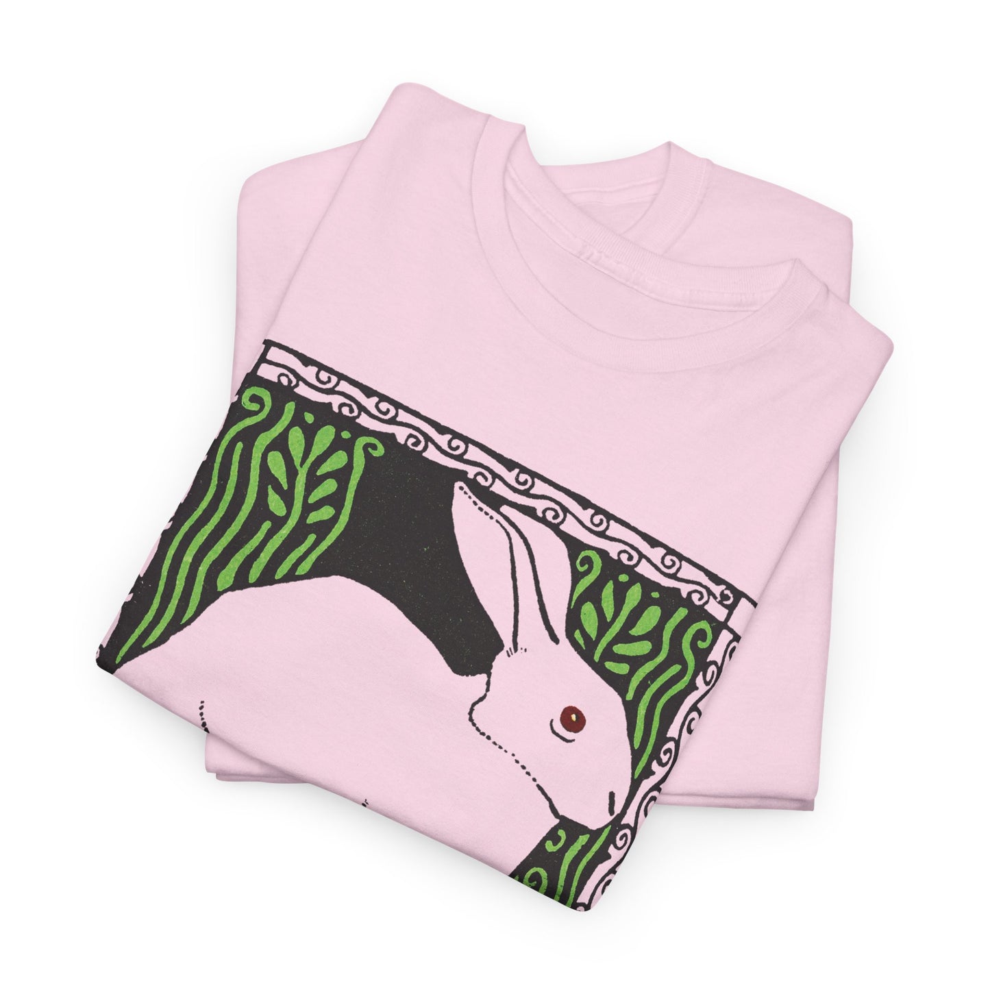 1909 josef von diveky happy easter (frohe ostern) color lithograph bunny reproduction tshirt