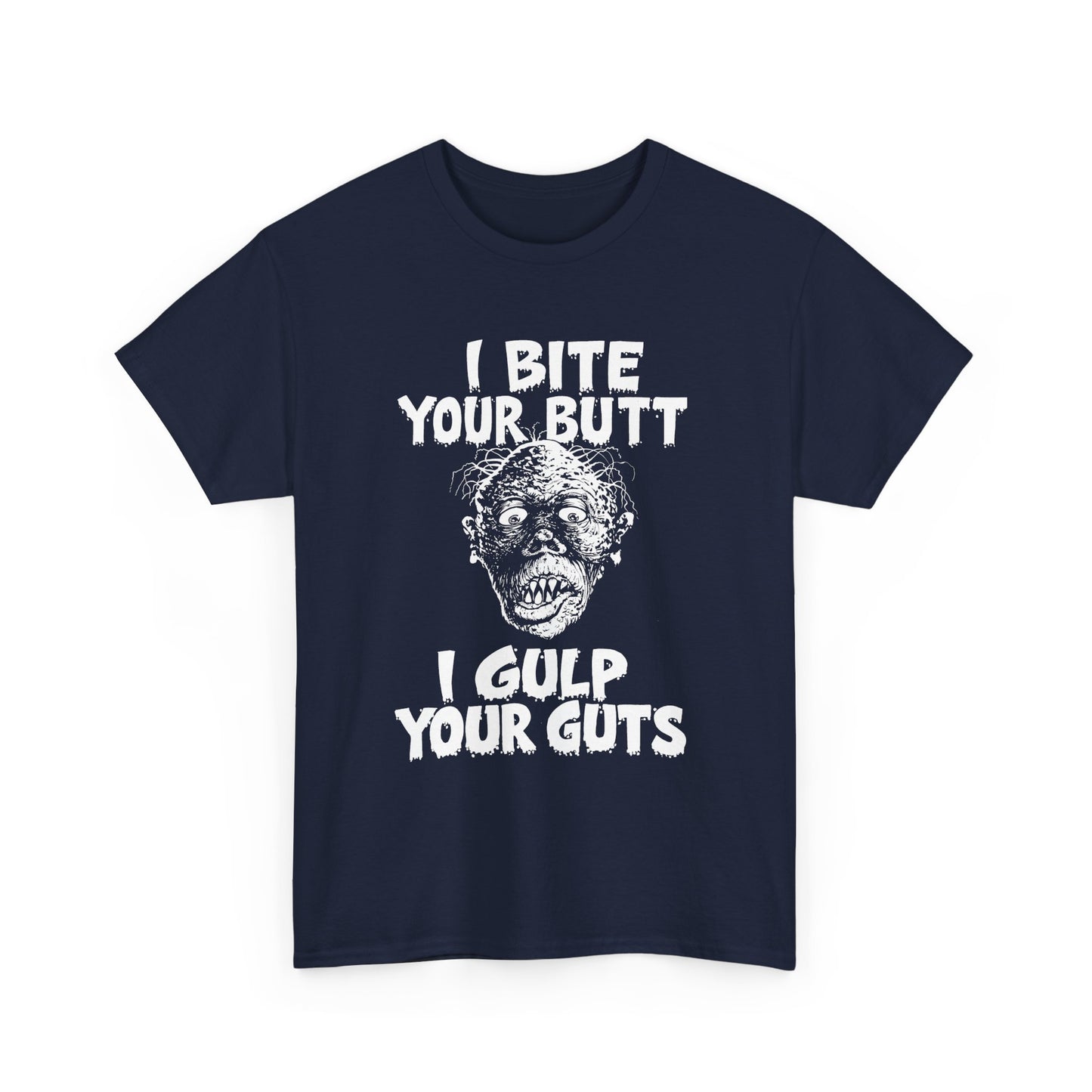1990 vol 2 issue of gore shriek i bite your butt i gulp your guts comic tshirt