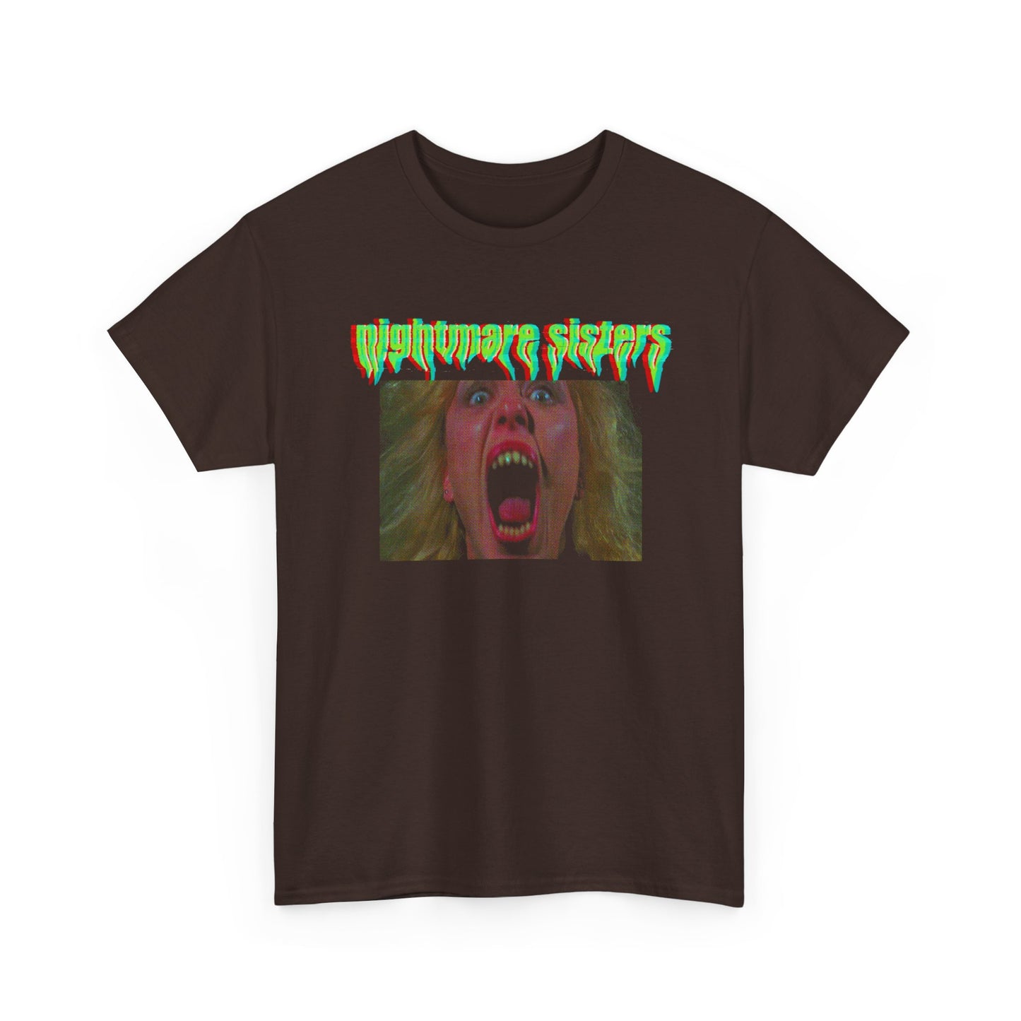 nightmare sisters glitchy tv fan art tshirt