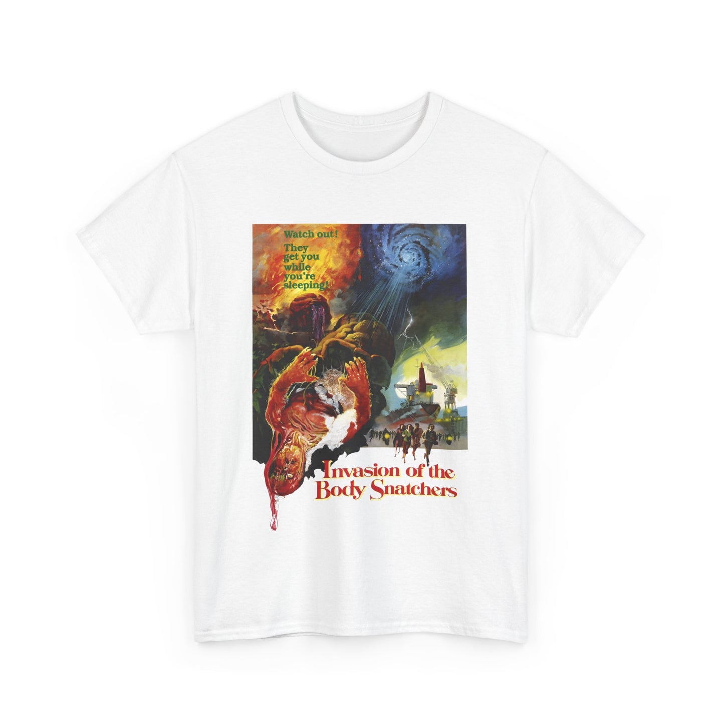 1978 invasion of the body snatchers movie poster tshirt