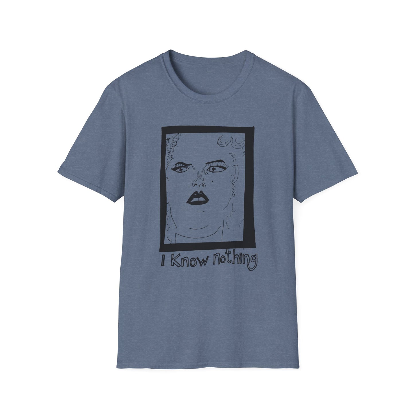 anna nicole smith drawing on a tshirt