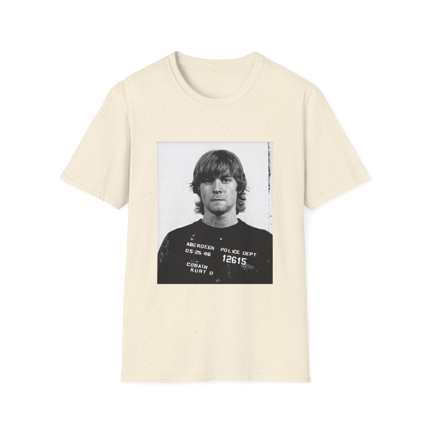 kurt cobain mugshot tshirt