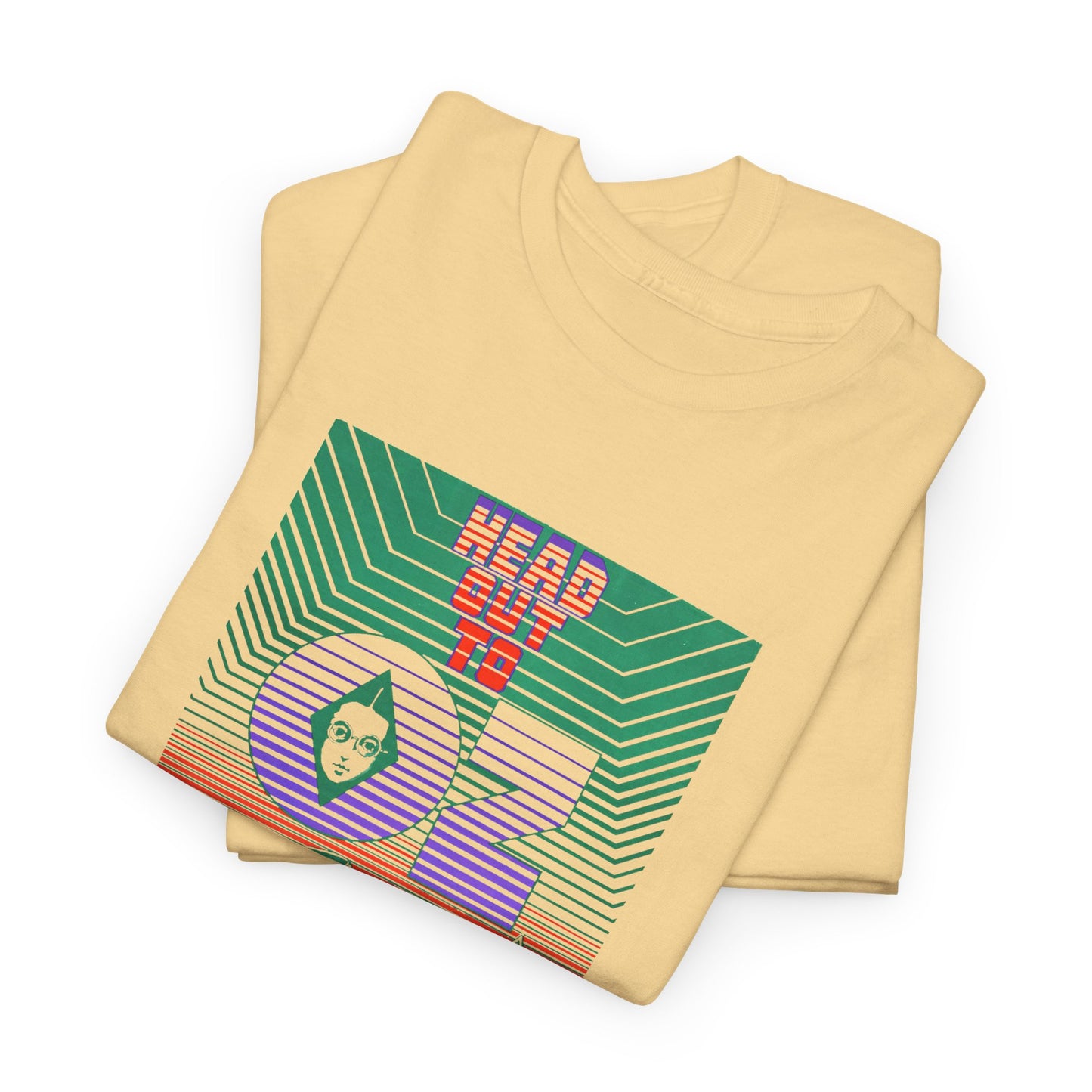 1960s head out to oz psychedelic vintage poster tshirt