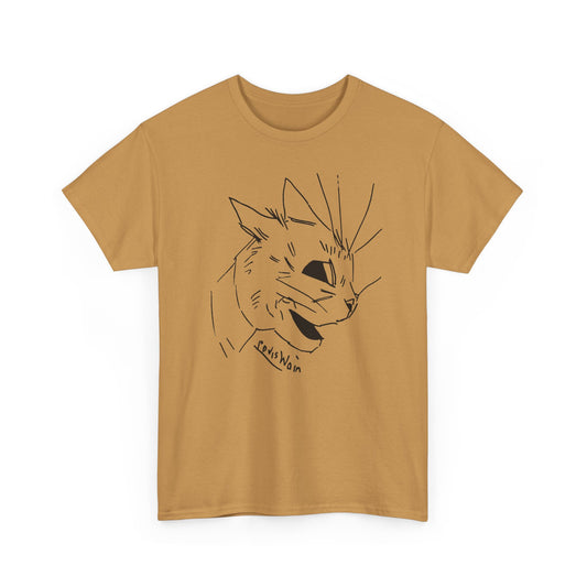louis wain cubist style cat sketch tshirt