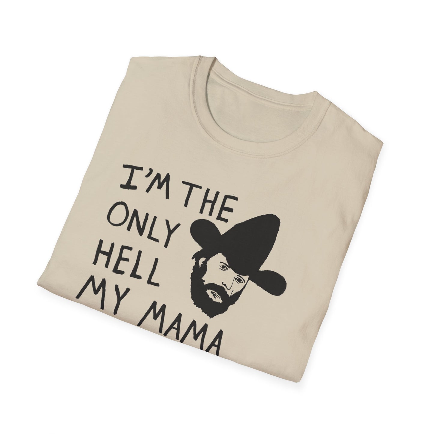 johnny paycheck 1970's country outlaw legend i'm the only hell my mama ever raised original drawing tshirt