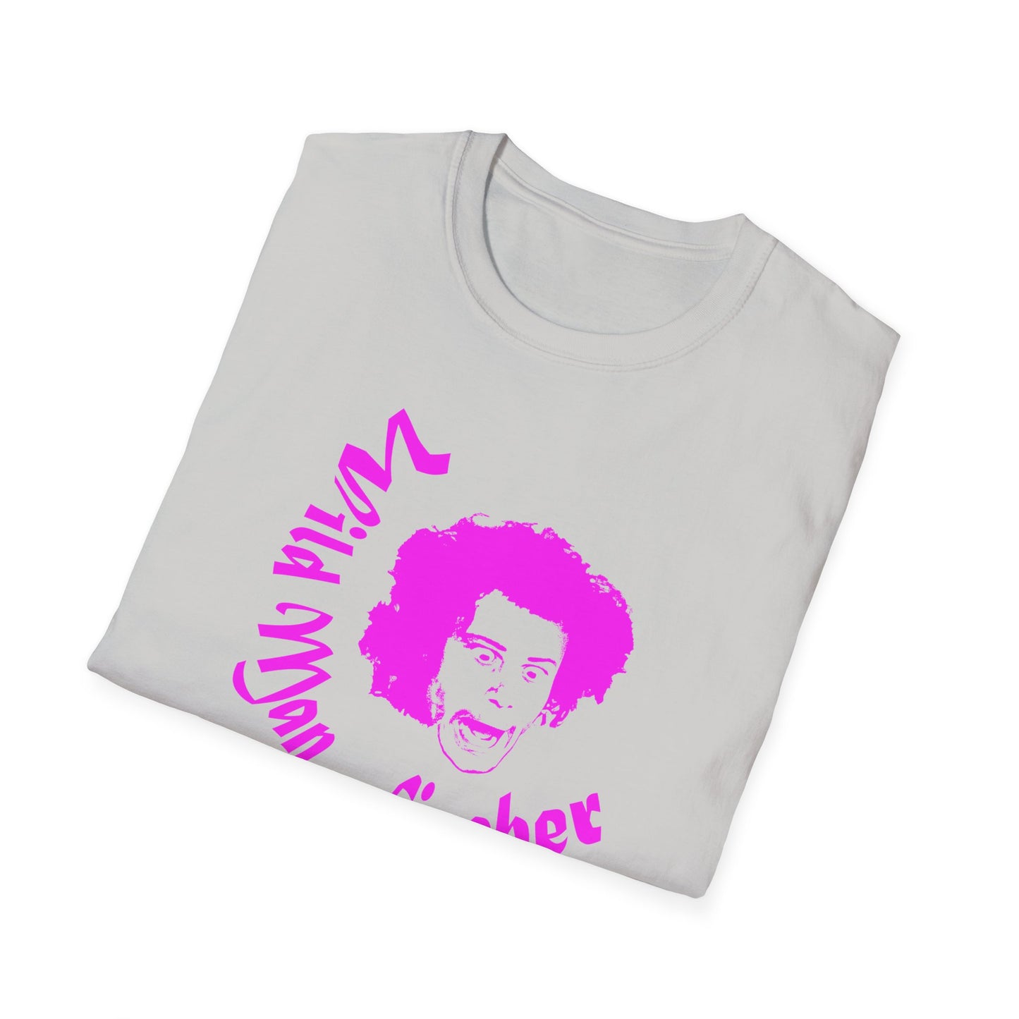 wild man fischer pink stencil tshirt