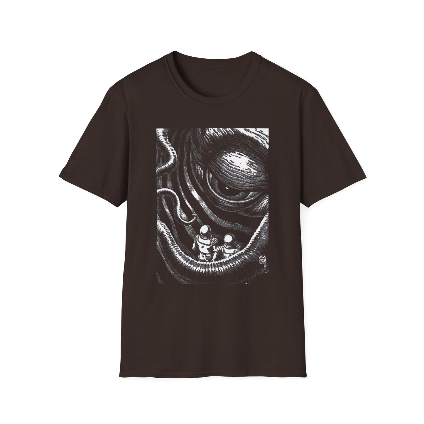 virgil finlay illustration on the edge of the galaxy tshirt