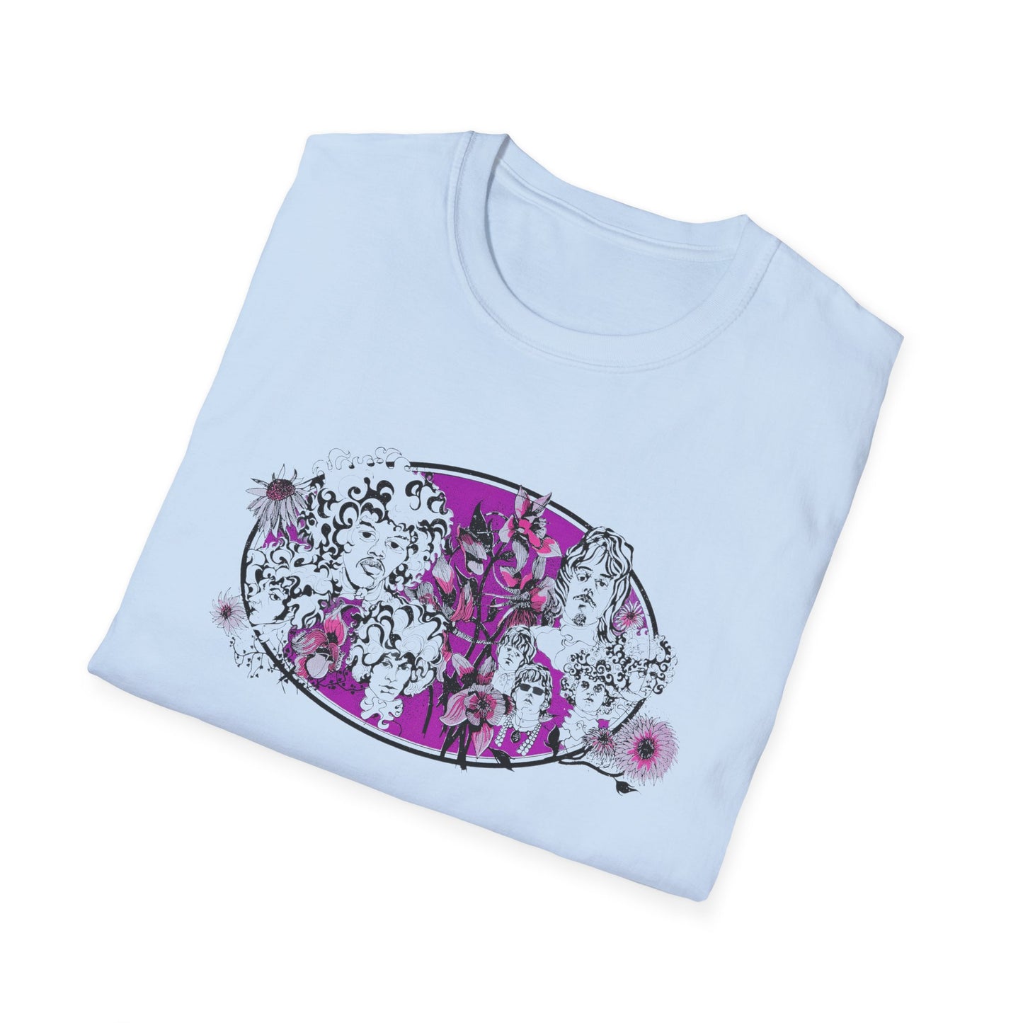 1967 uk tour poster for jimi hendrix, pink floyd, and the move tshirt