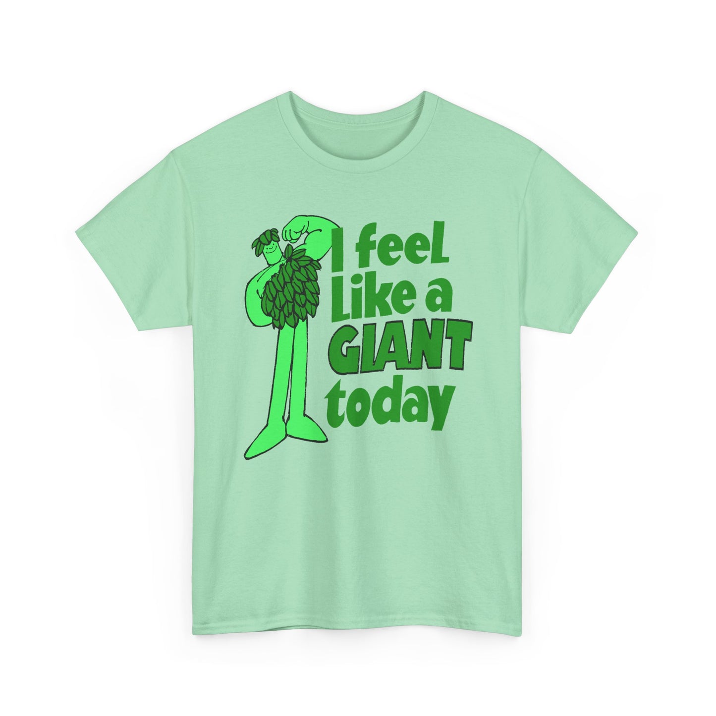 vintage green giant i feel like a giant today tshirt