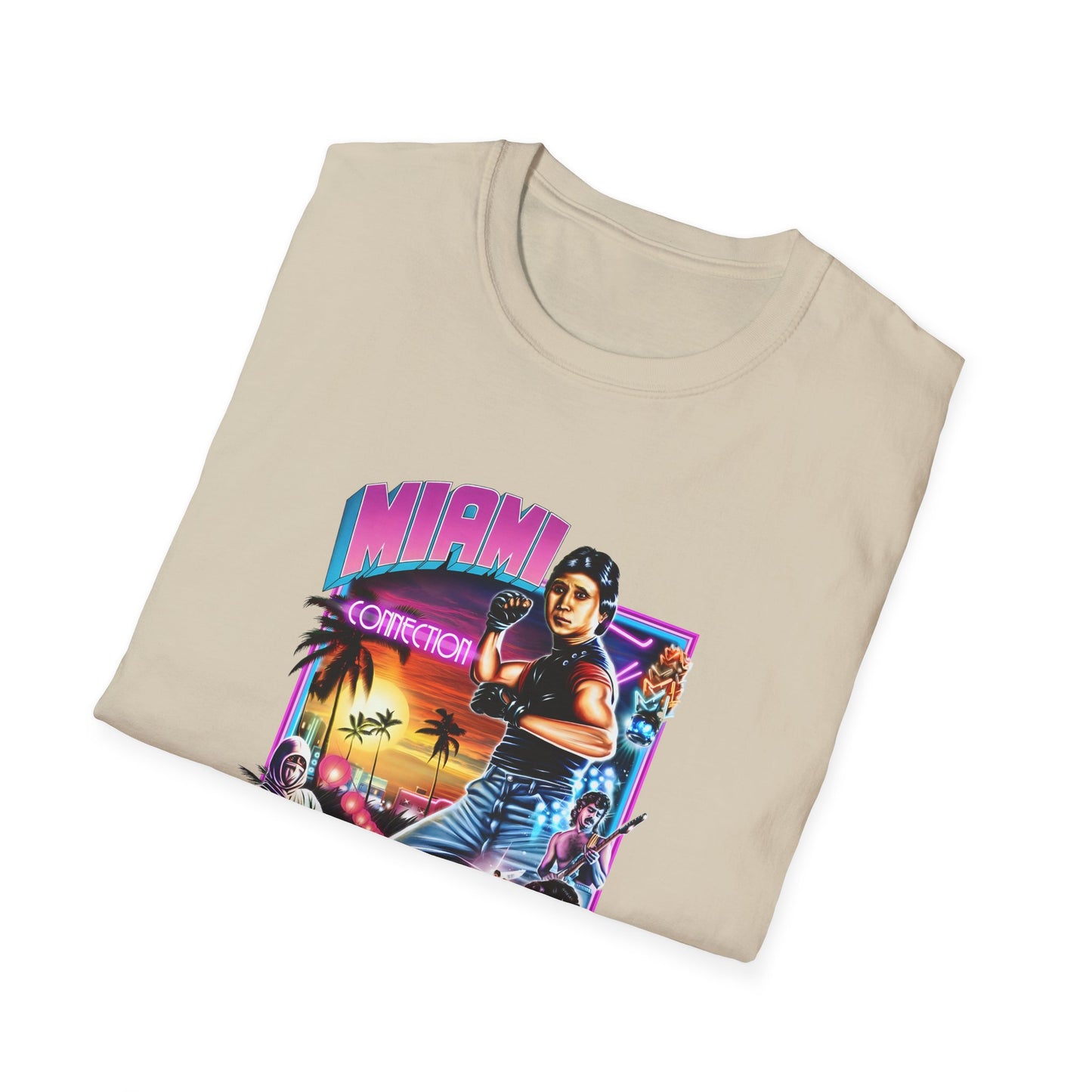 1987 movie miami connection movie poster tshirt