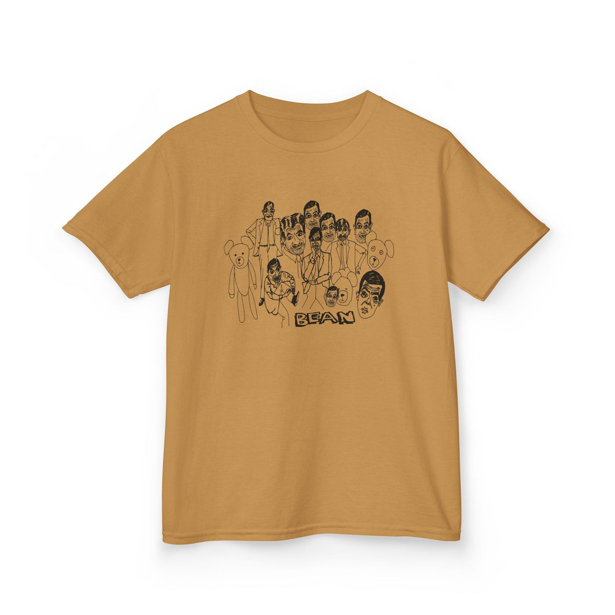 scary bean original drawing YOUTH SIZE short sleeve tee