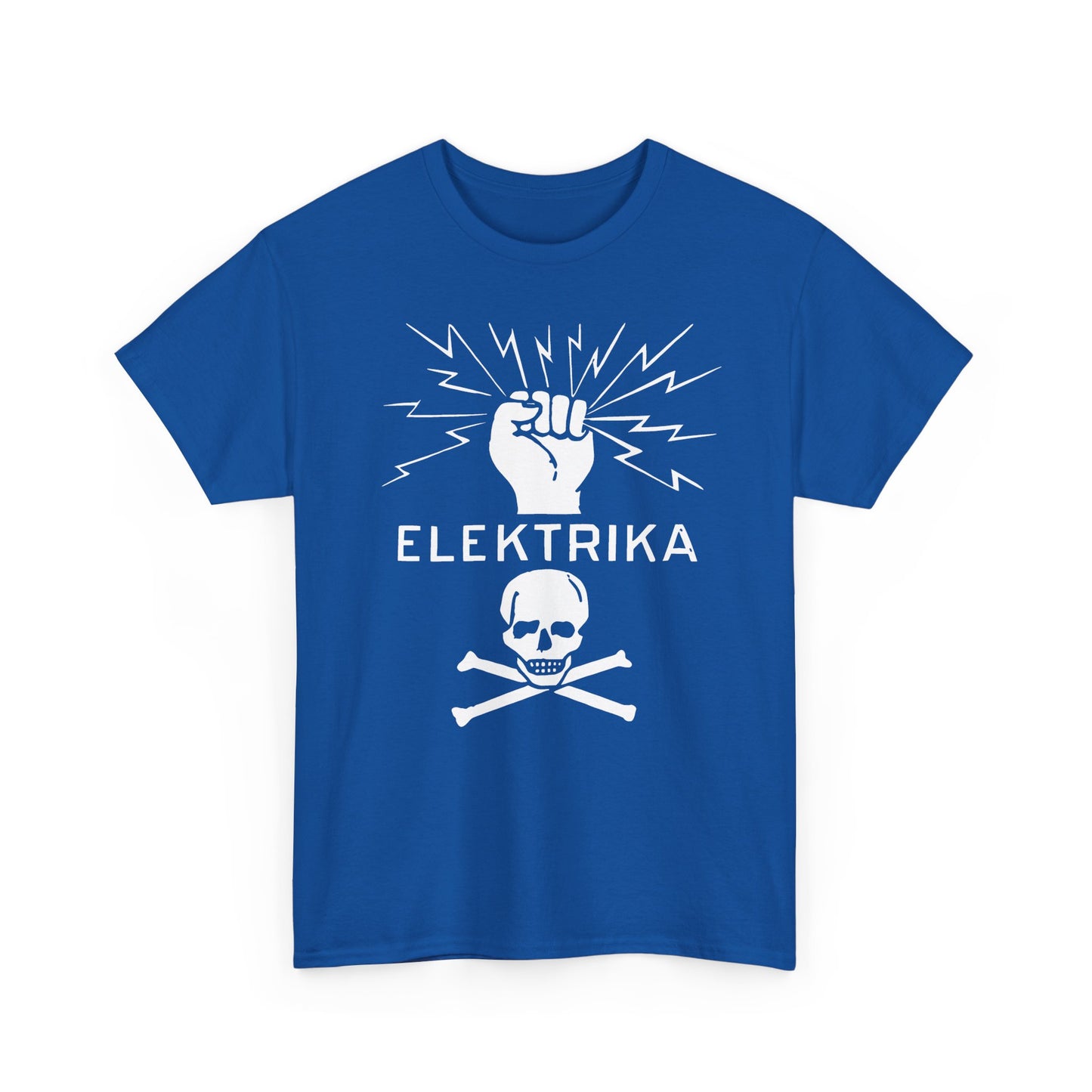 vintage elektrika safety symbol reproduction tshirt