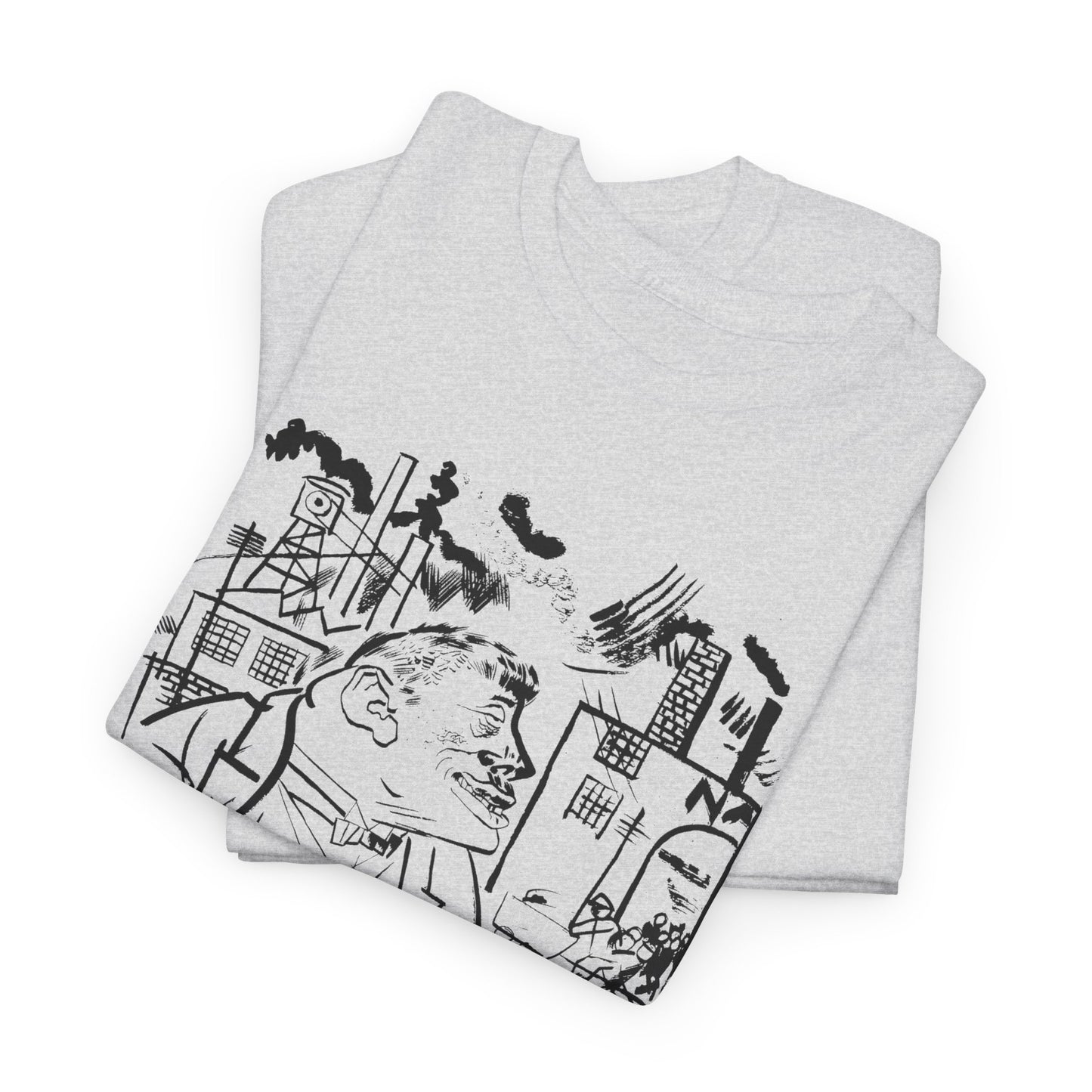 1921 geroge grosz sketch "i shall exterminate everything around me that restricts me from being the master" tshirt