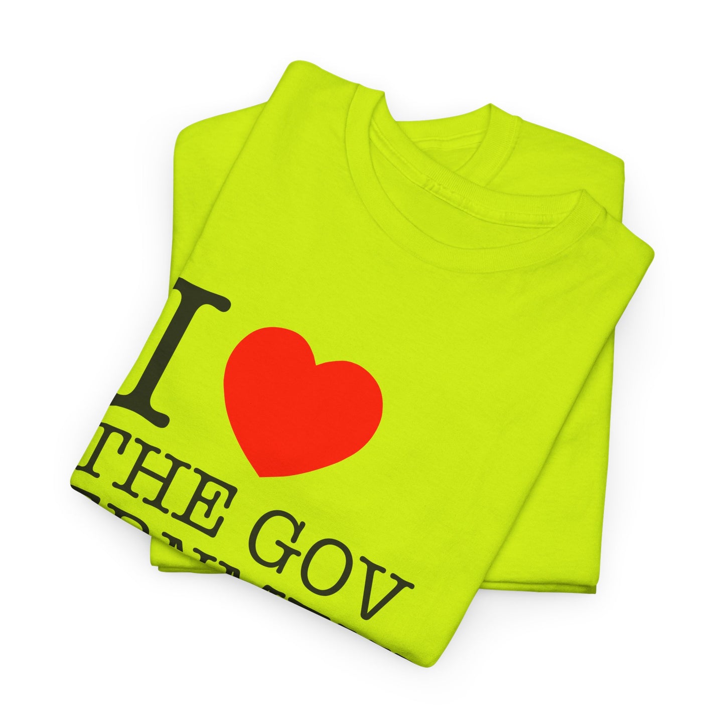 i heart the government tshirt