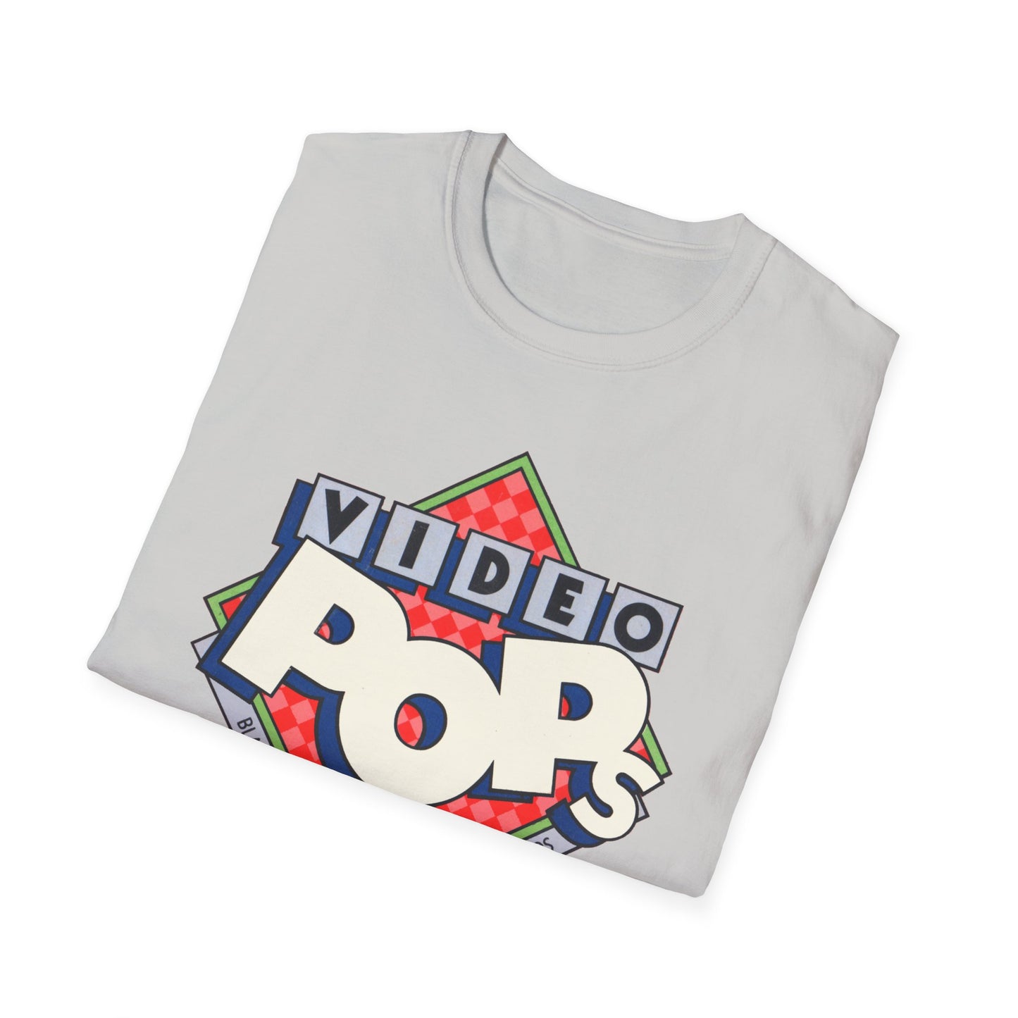 vintage video pops blank tape design tshirt