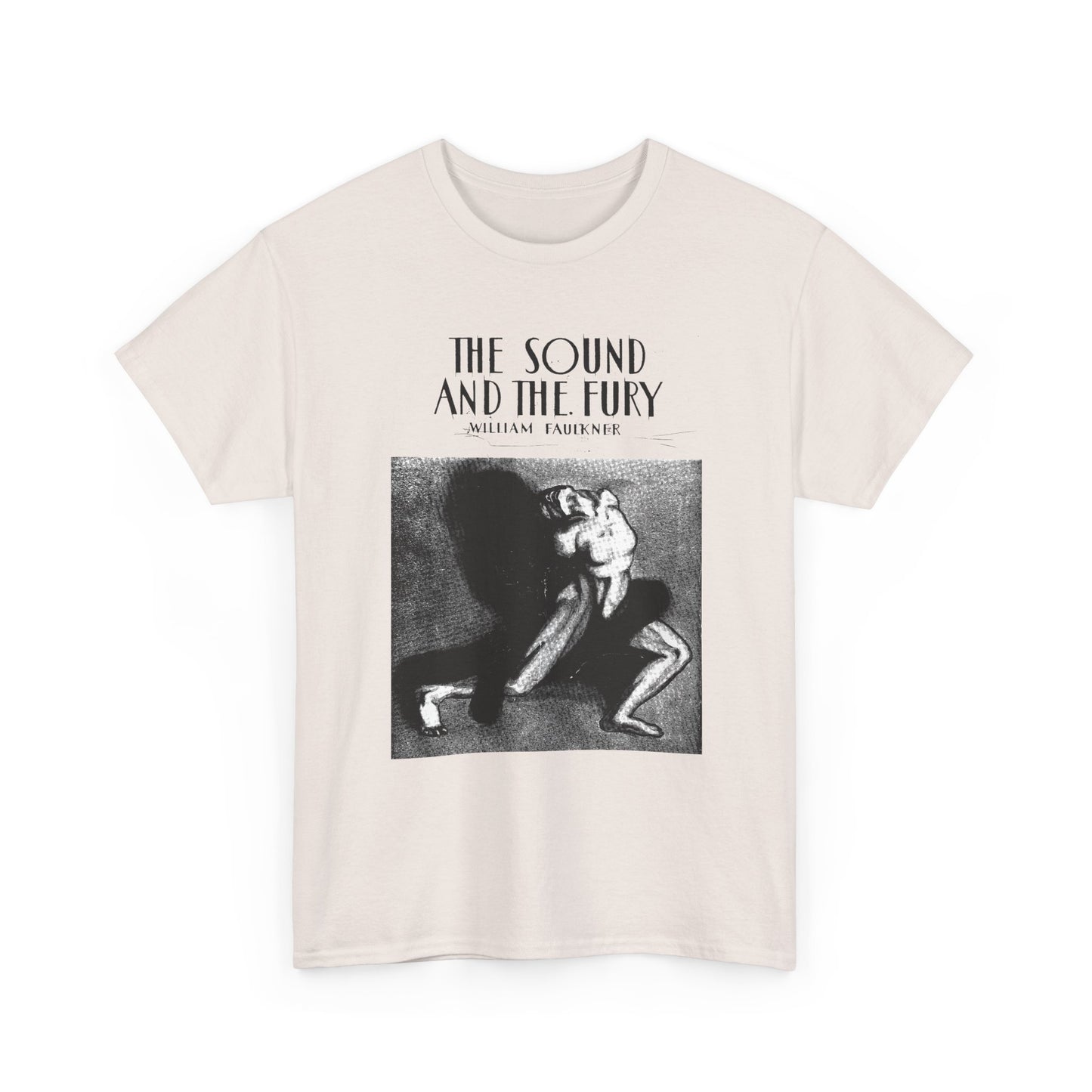 1929 the sound and the fury by william faulkner book cover edit tshirt