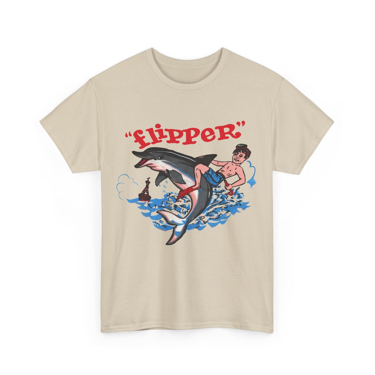 1960s miami seaquarium flipper the dolphin vintage reproduction tshirt