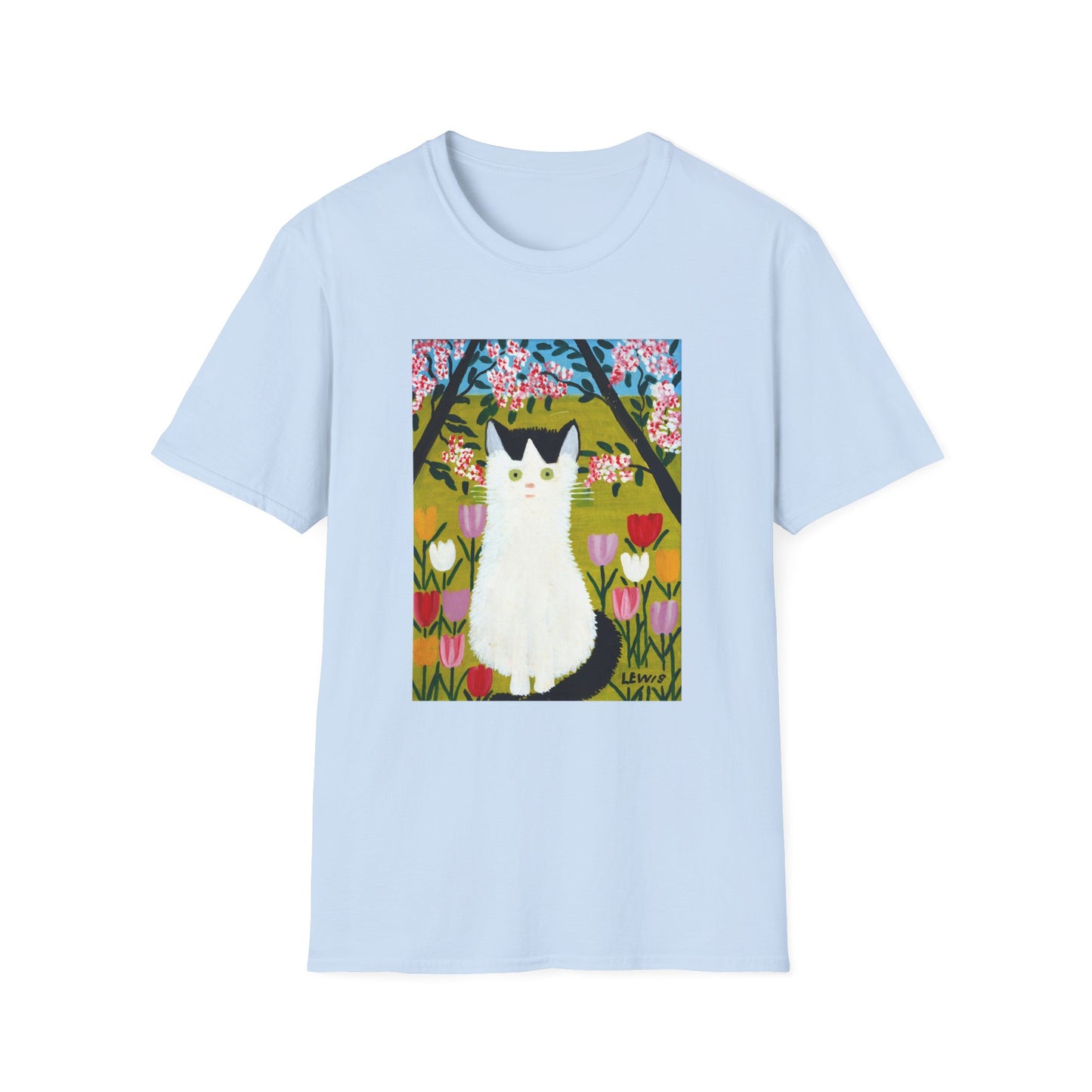 maud lewis nova scotia canadian folk artist white and black cat tshirt