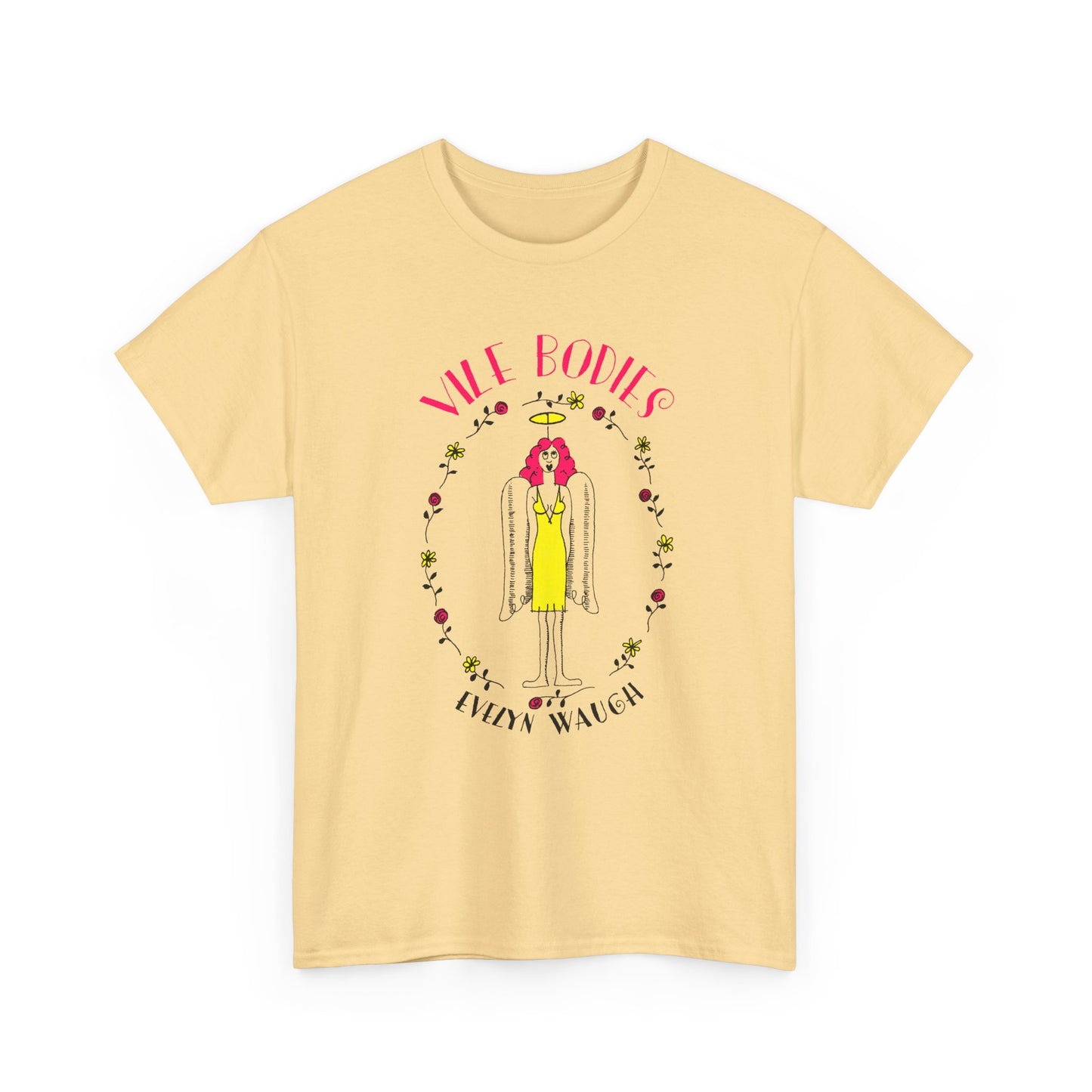 evelyn waugh 1930 vile bodies book cover tshirt