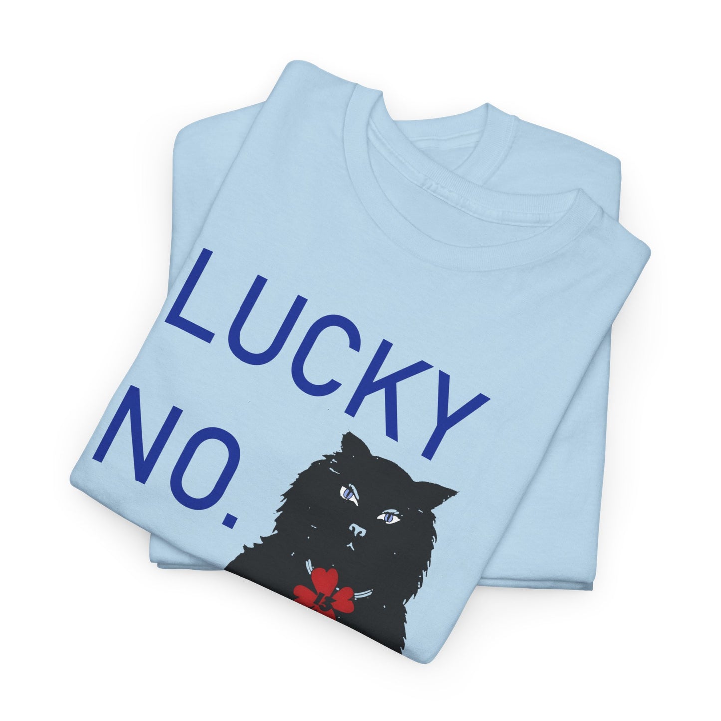 1976 qsl card lucky number 13 black cat custom reproduction tshirt