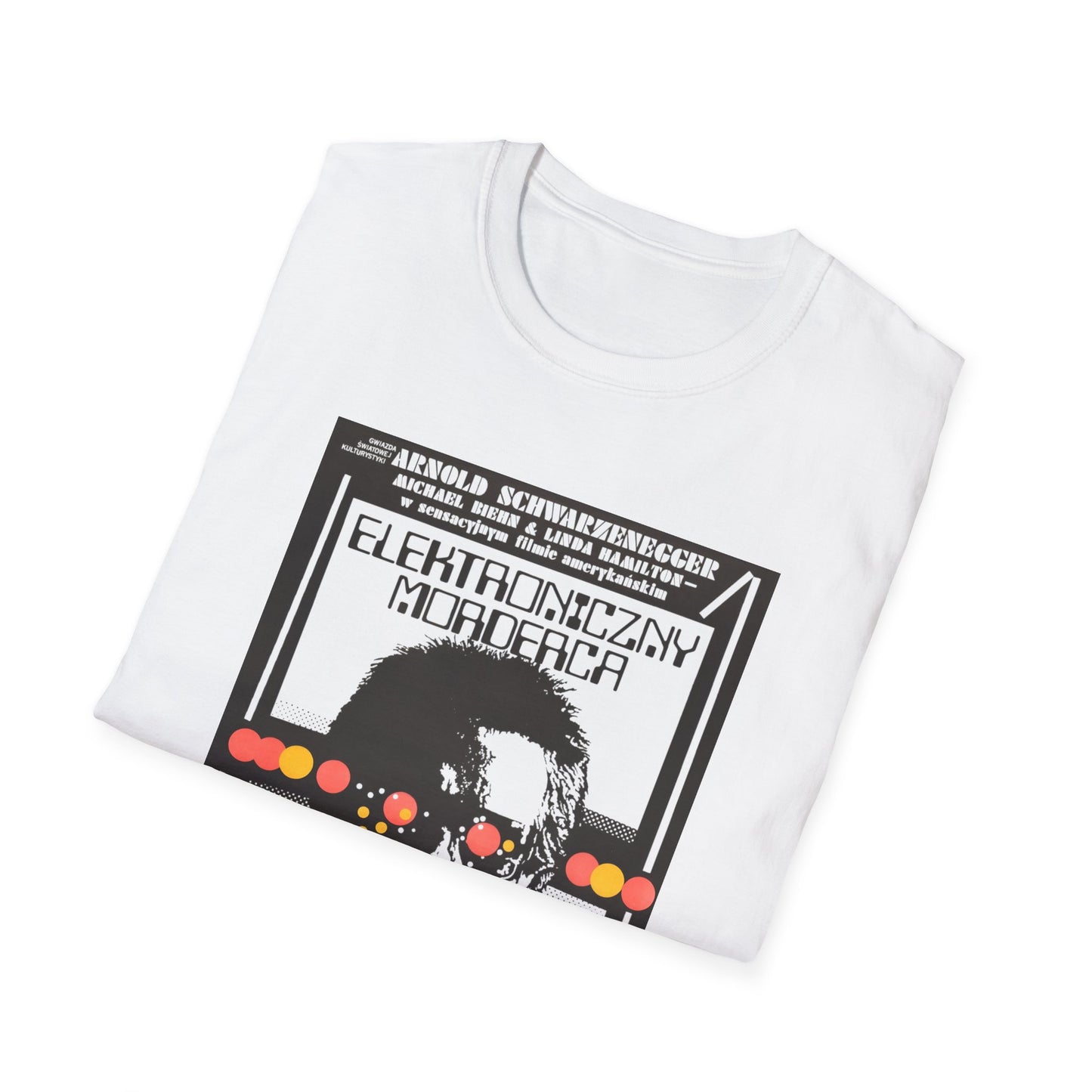 1987 terminator vintage polish movie poster tshirt