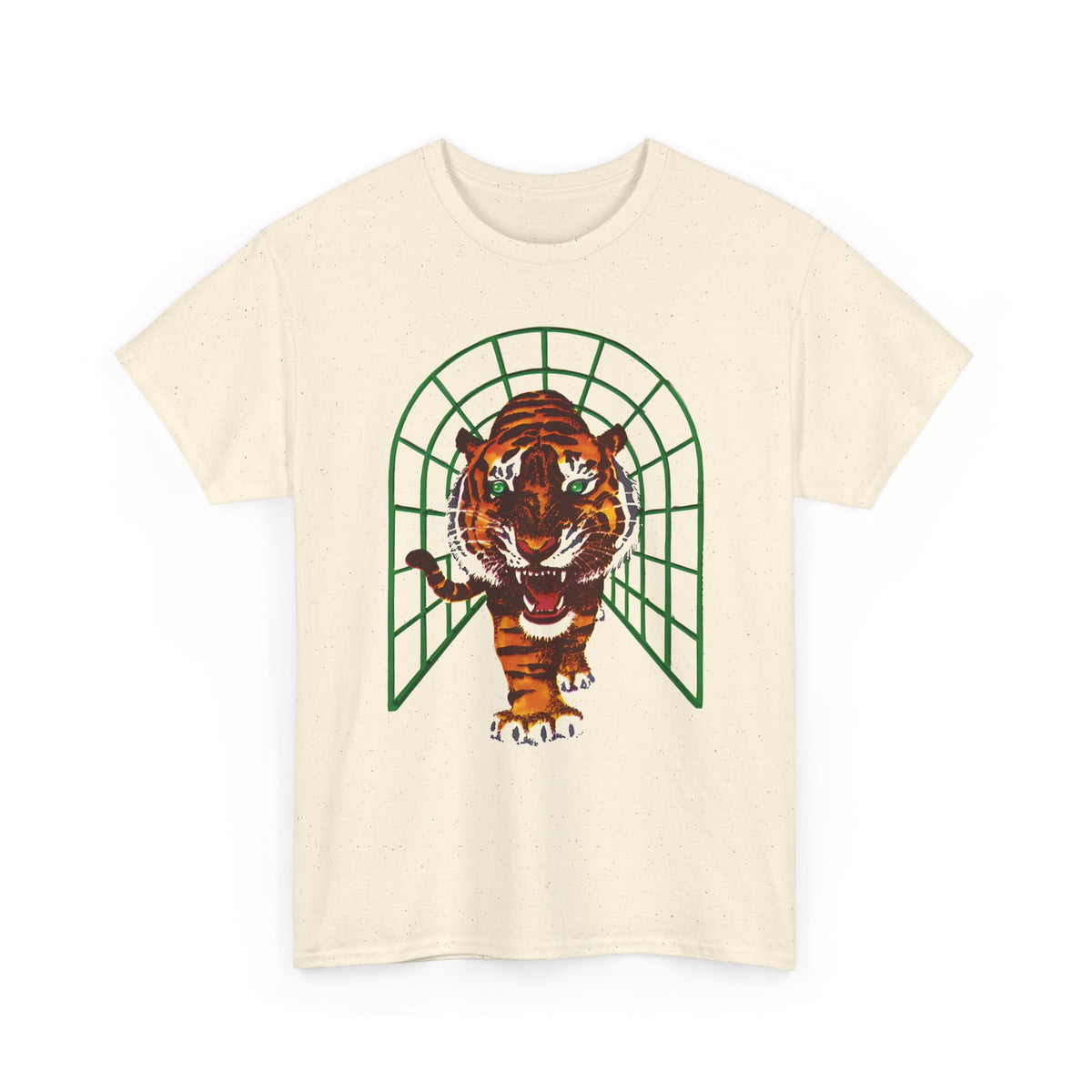 vintage hungarian calendar card tiger reproduction tshirt