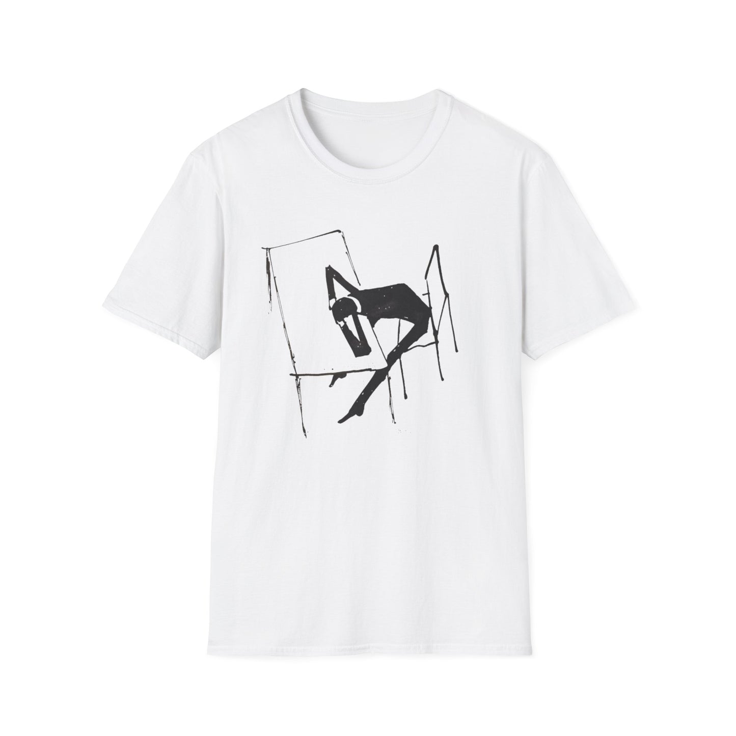 early 1900s sketch india ink on paper by franz kafka on a tshirt