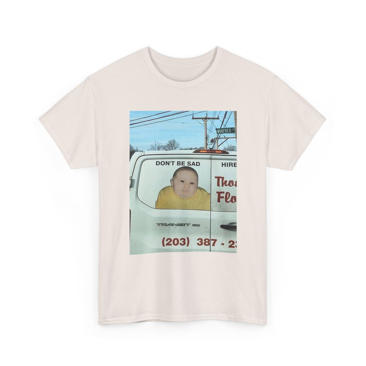 the don't be sad meme low quality photo cuz it's funny tshirt