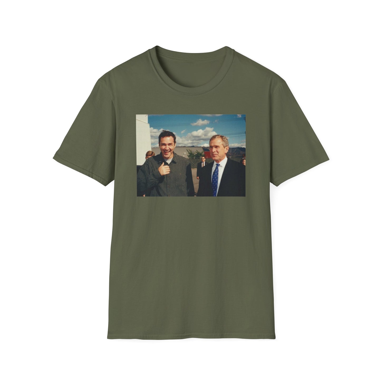 norm macdonald and george bush jr. tshirt