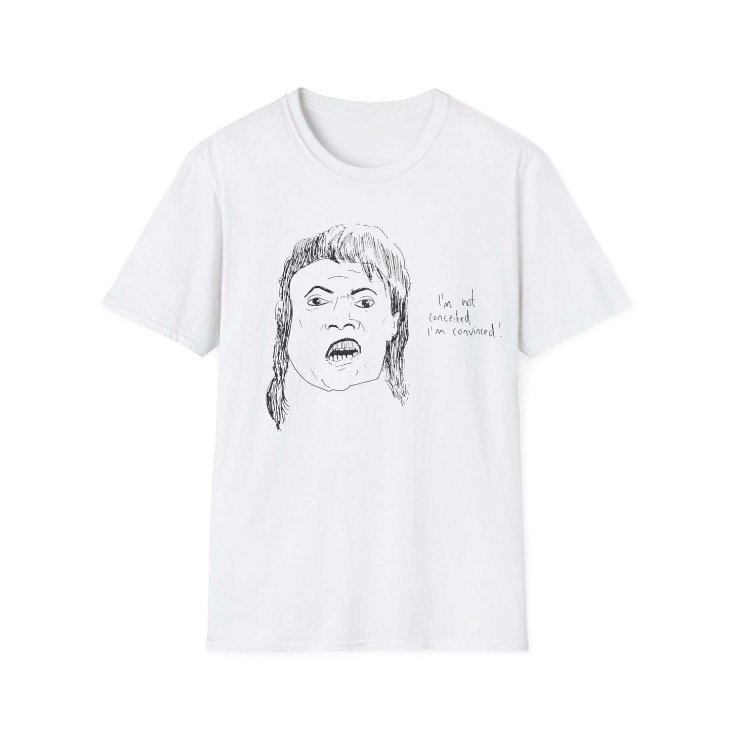 original drawing of little richard that time he was on arsenio hall in 1990 and said "i'm not conceited. i'm convinced!"