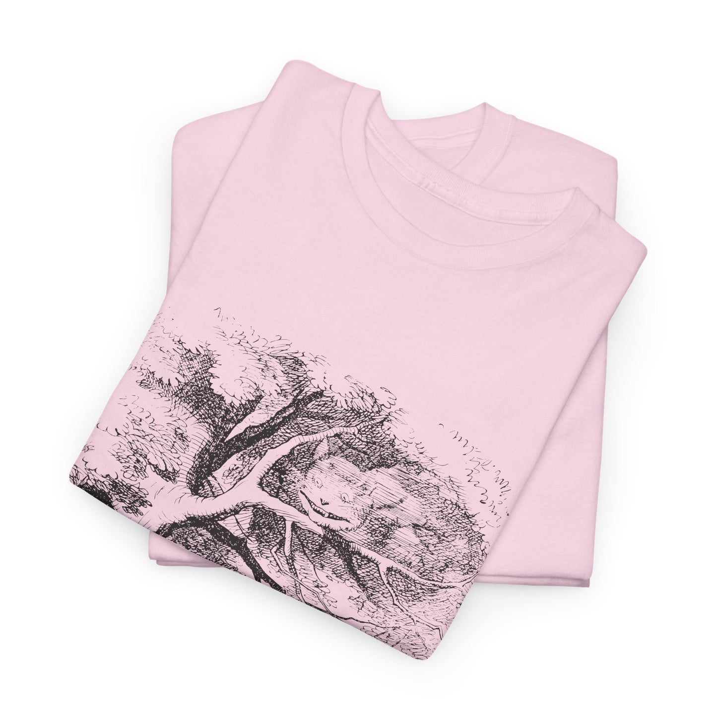 1865 alice's adventures in wonderland illustration by john tennial cheshire cat tshirt