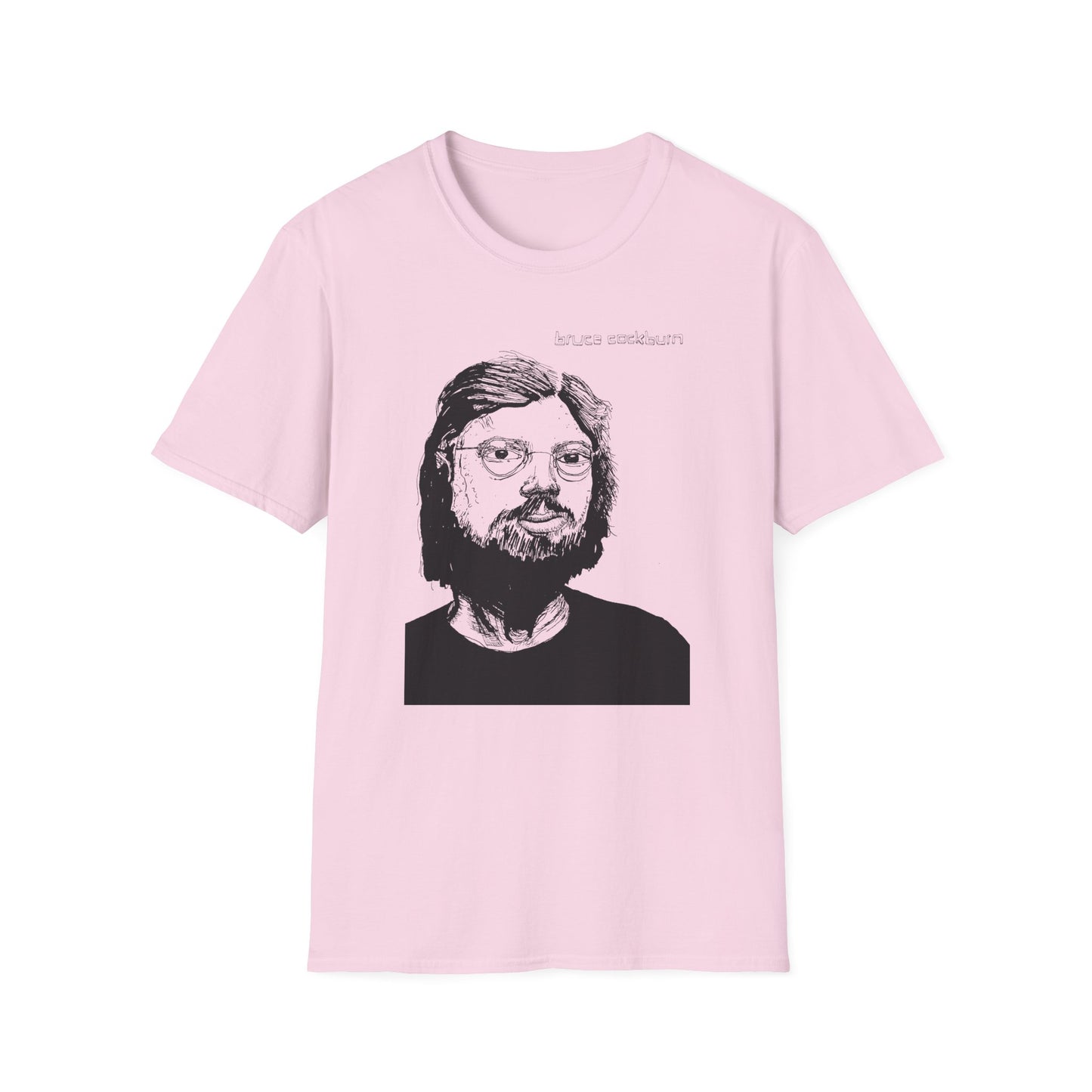 bruce cockburn original drawing tshirt