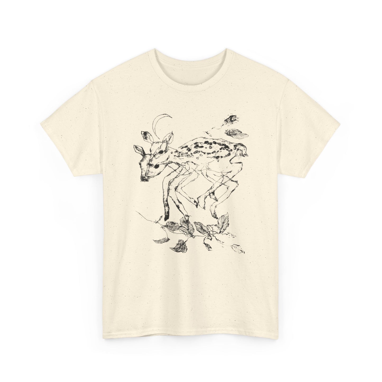 weird deer illustration custom edit tshirt