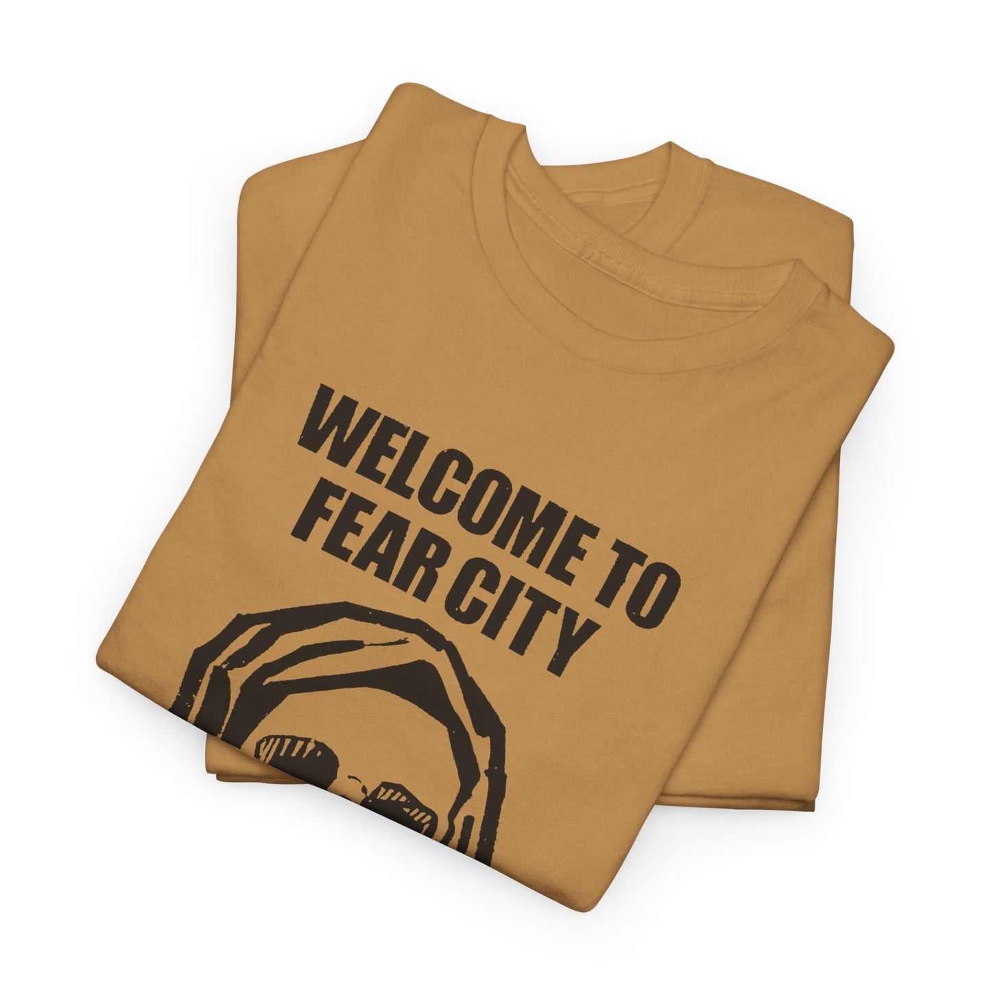 welcome to fear city 1975 new york pamphlet skull tshirt