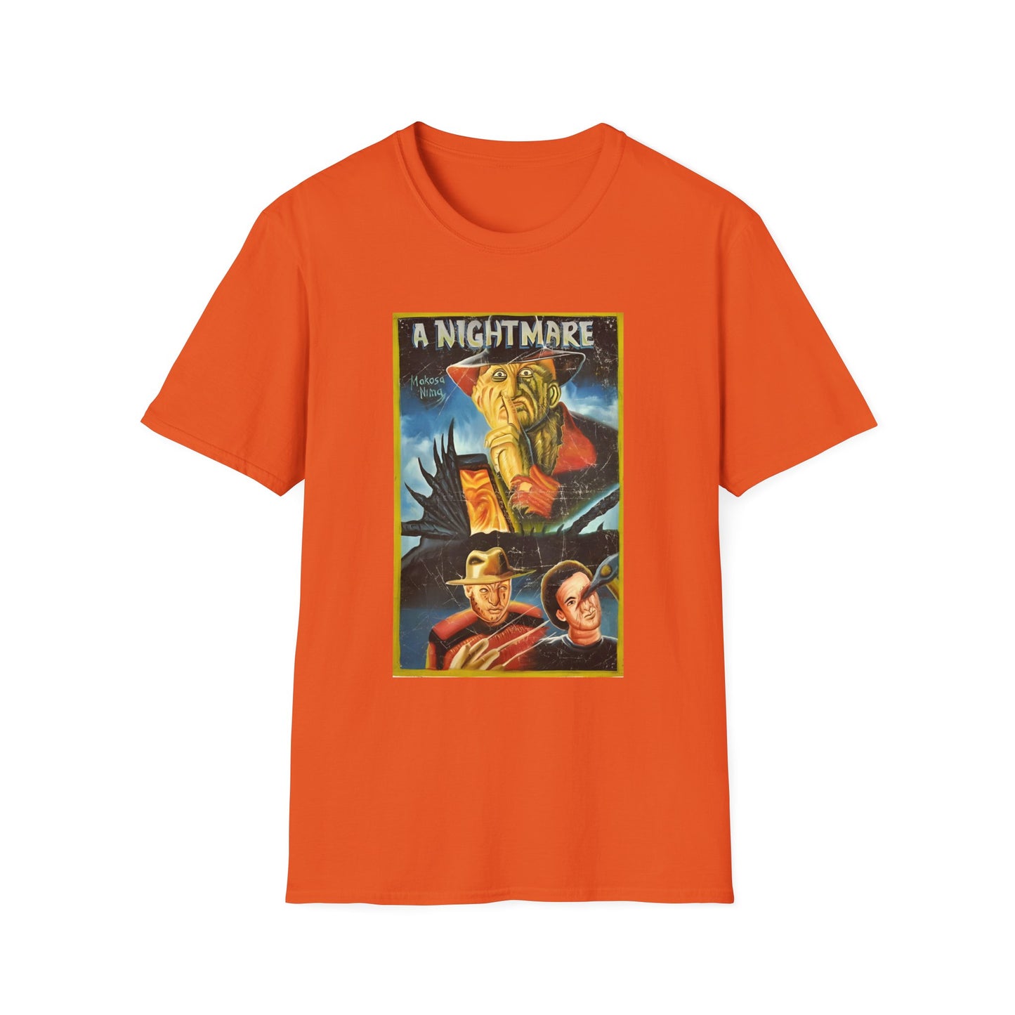 a nightmare on elm street 1984 ghanaian movie poster tshirt