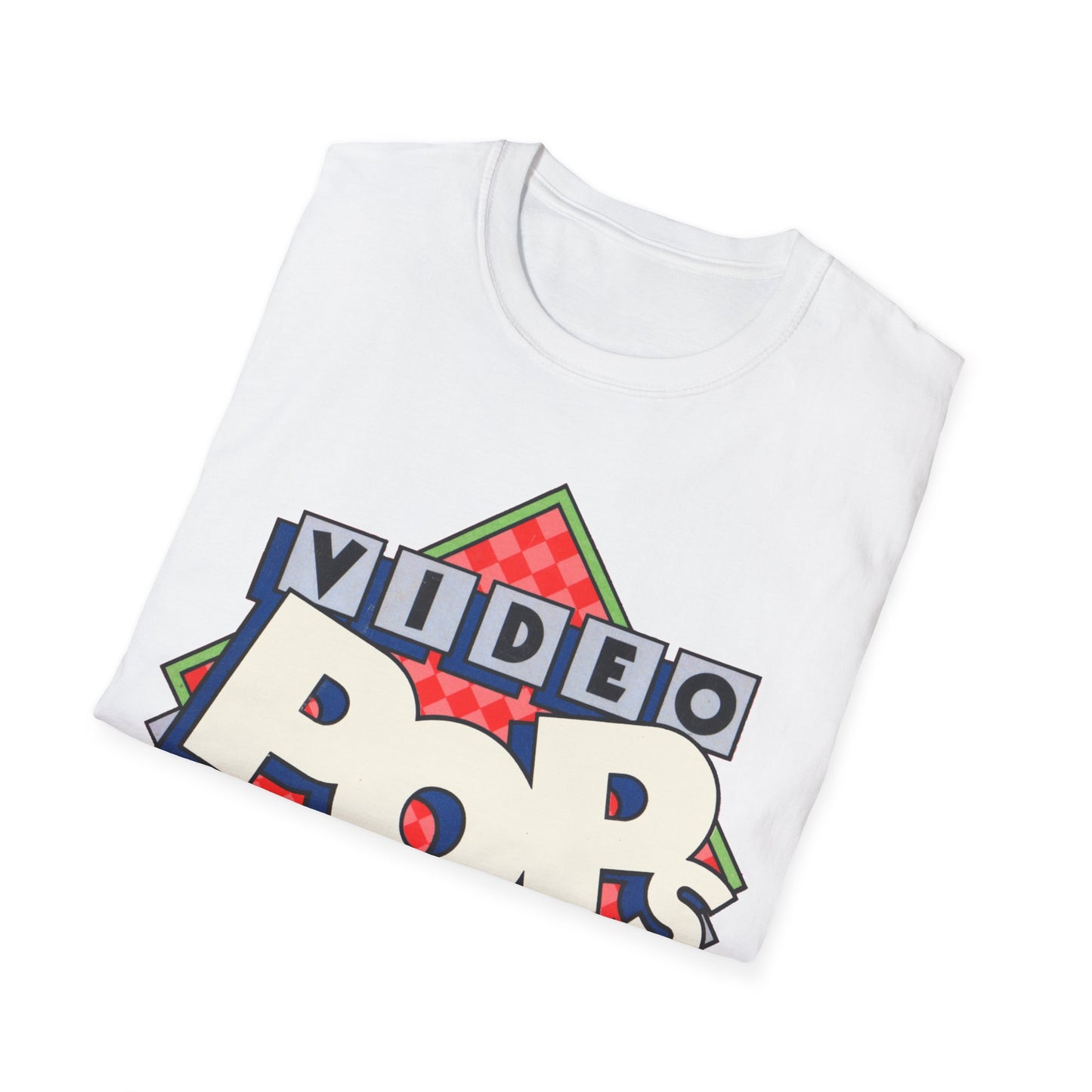 vintage video pops blank tape design tshirt