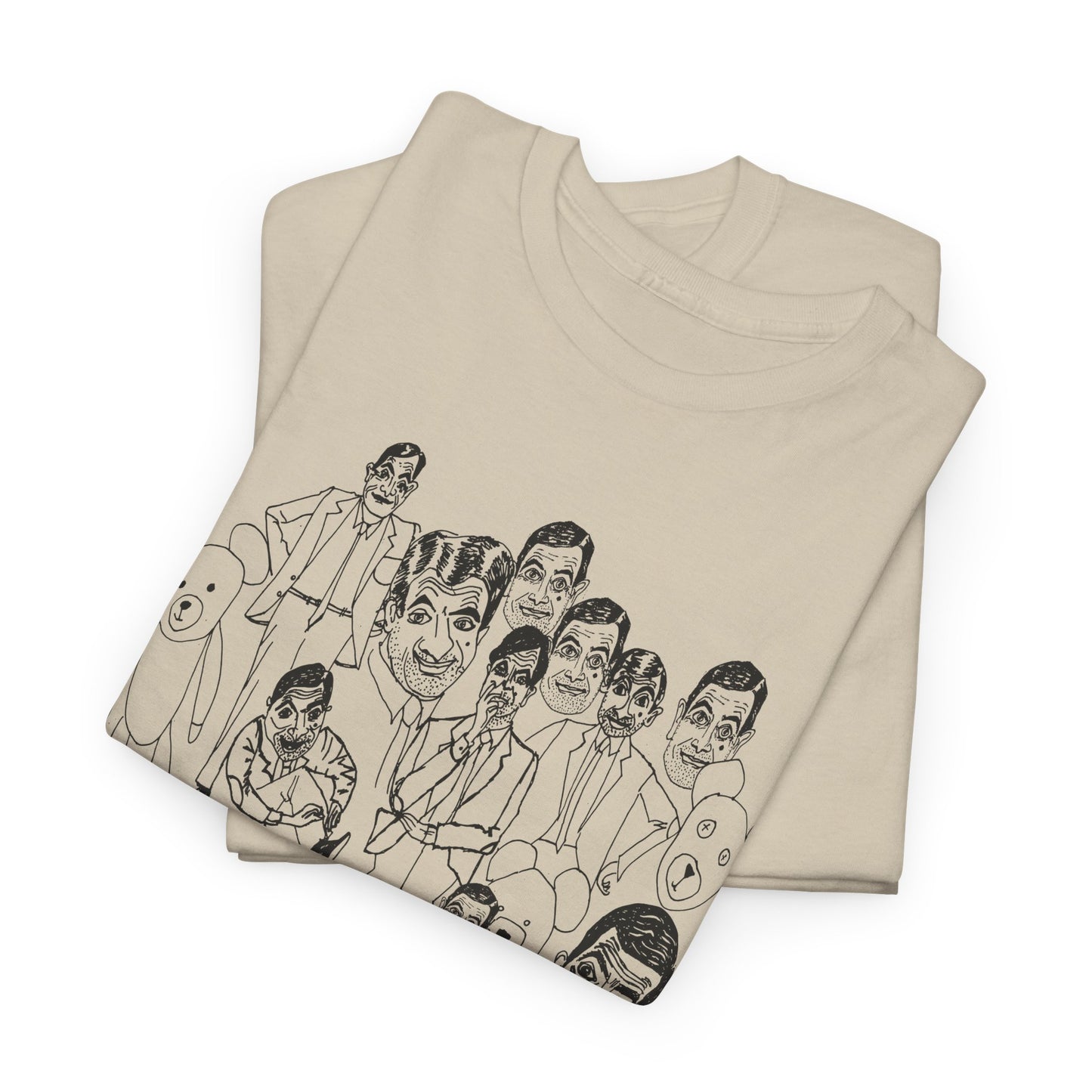 scary mr bean original drawing tshirt