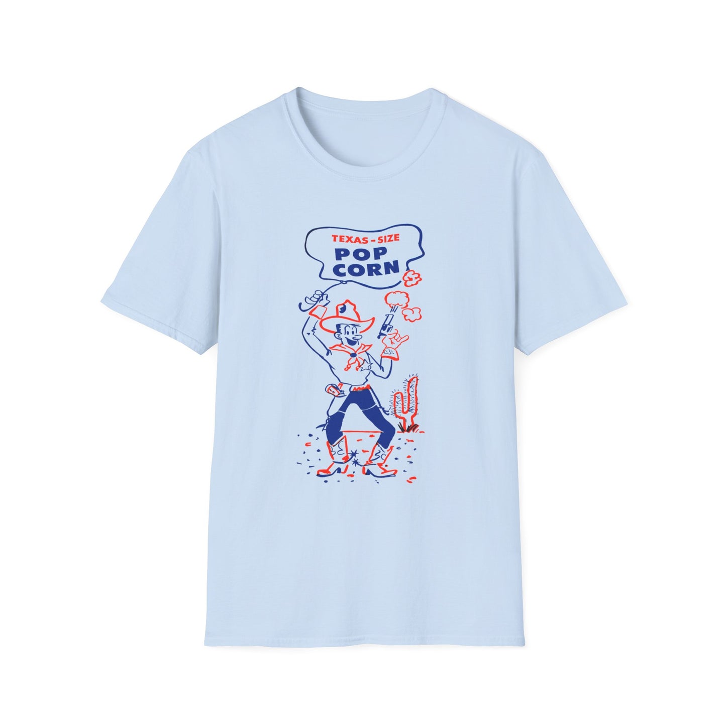 vintage texas size popcorn bag logo tshirt