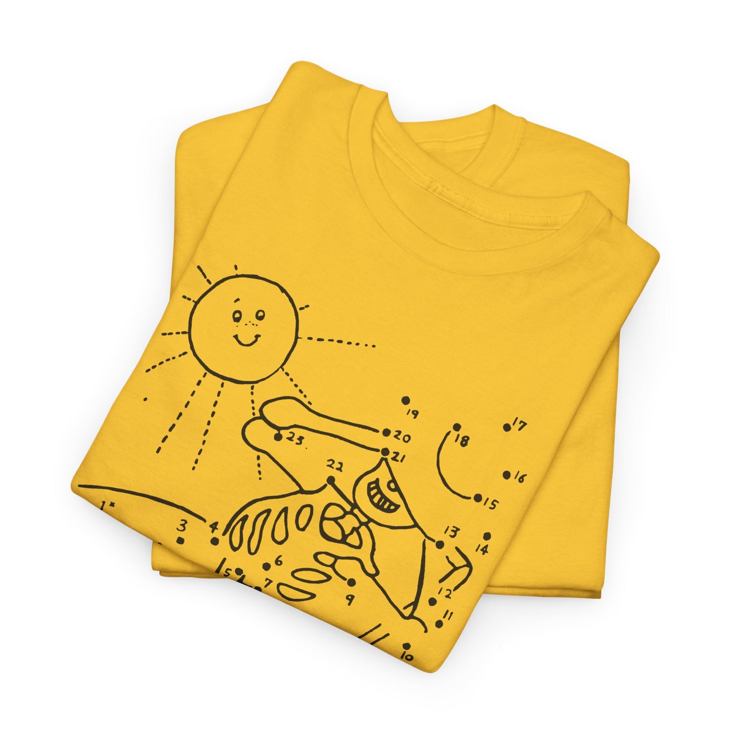 connect the dots skeleton sun tanning tshirt
