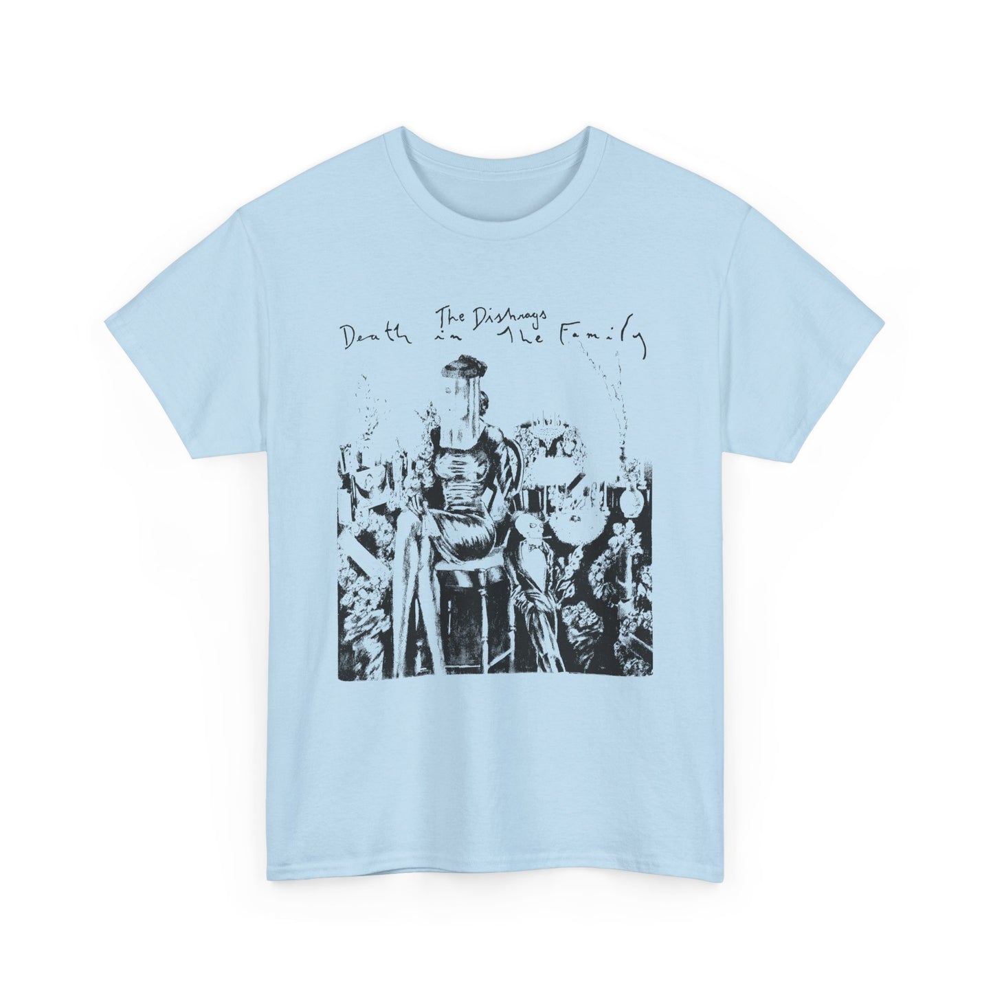 1980 album death in the family by the dishrags punk band stretched graphic tshirt